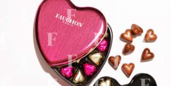 24 hearts chocolate Saint Valentin - Fauchon | Gourmet Food & Delicacies Delivery in Monaco