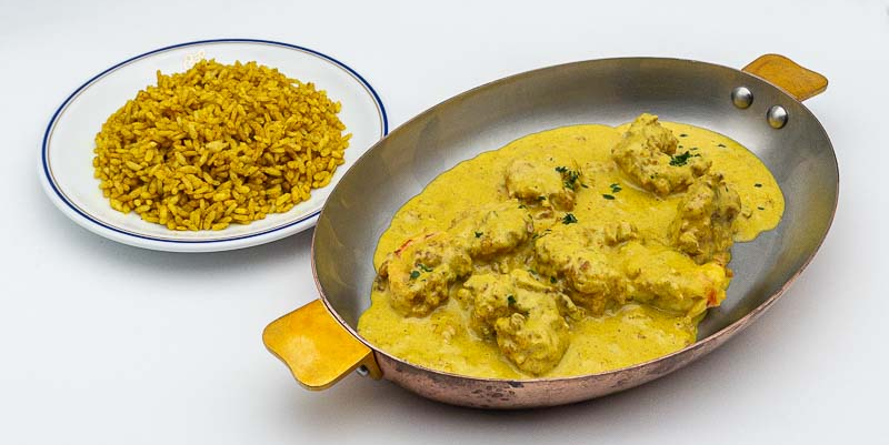Argentinian shrimps with Curry sauce - Odéon Café by Cipriani | Gourmet Italian Delivery in Monaco