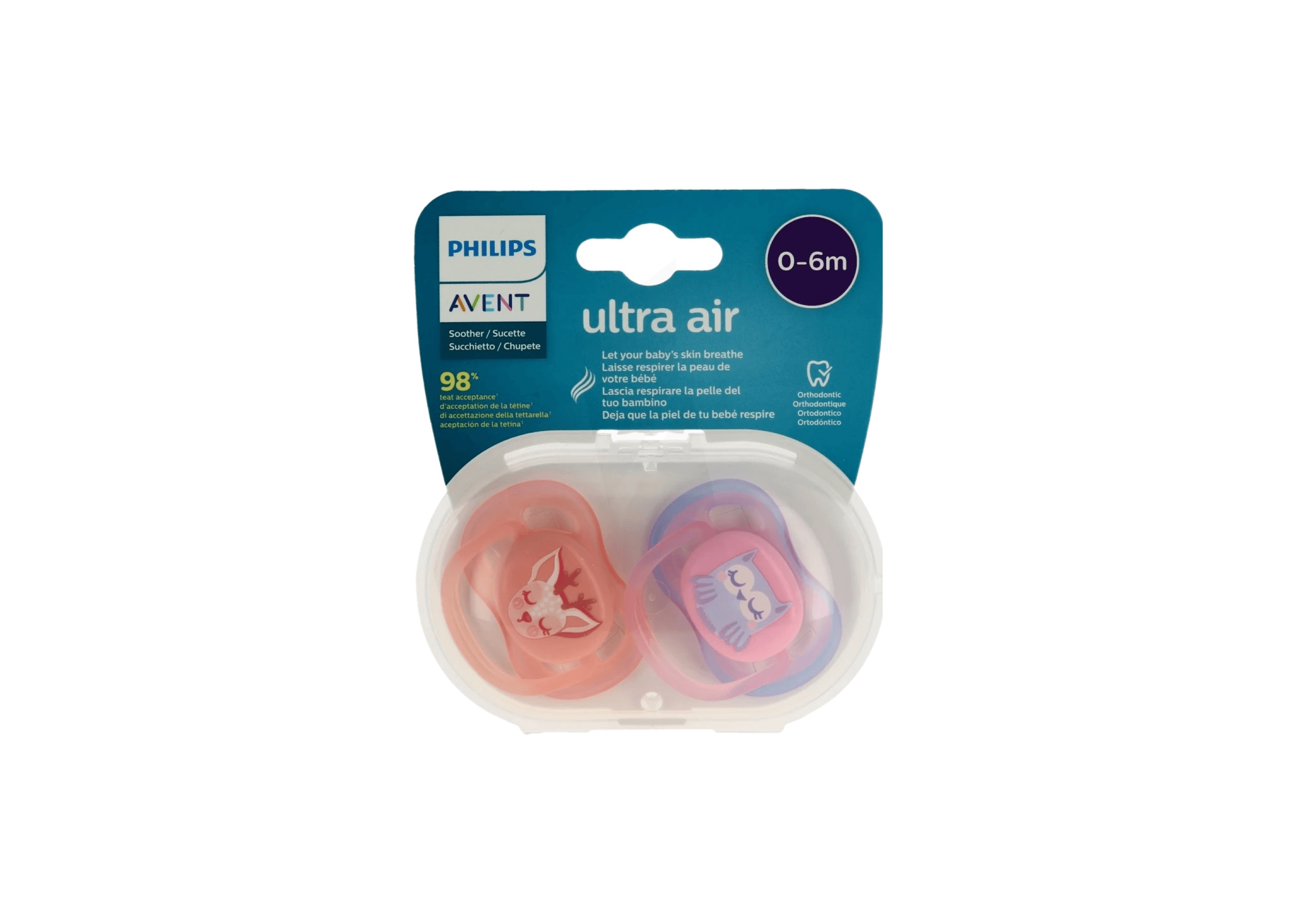Avent Ultra Air Silicone Pacifier 0-6 months - Parmacie in 30 Minutes | Mr. Room Service