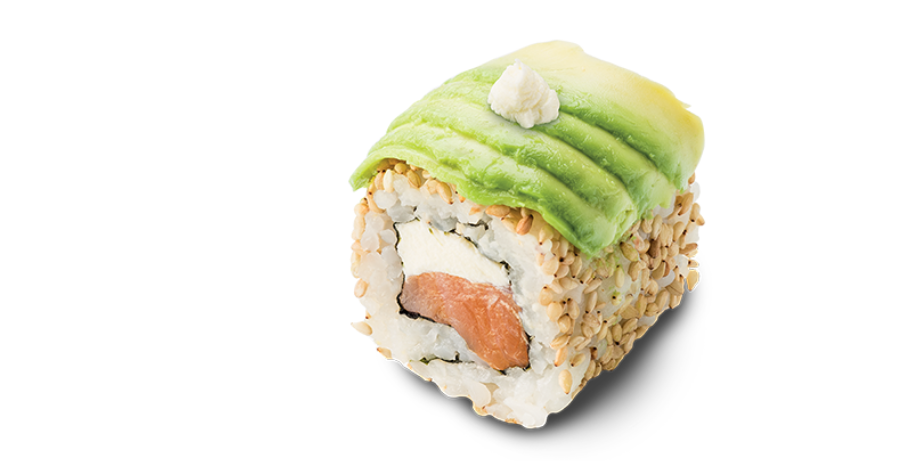 Avocado top smoked salmon and cheese - Planet Sushi | Sushi & Japanese Food Delivery in Monaco, Cap-d'Ail & Beausoleil