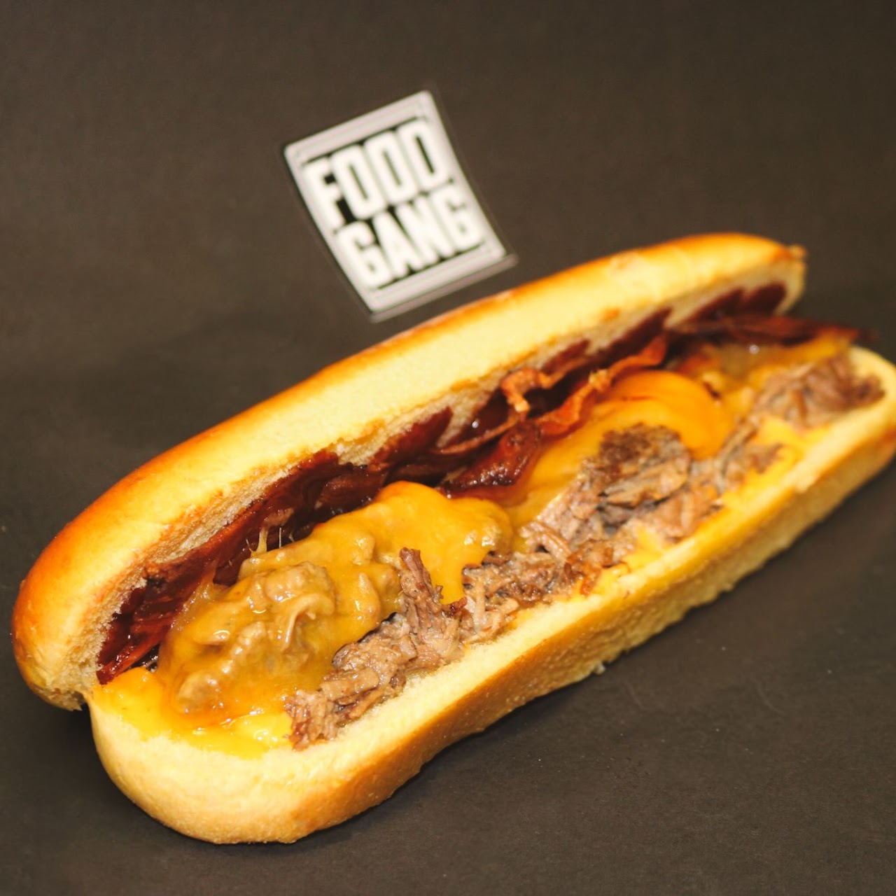Bacon Cheese Pulled Burger - Food Gang | Pizza, Chicken Wings & Brownies Delivery in Monaco, Cap-d'Ail & Beausoleil