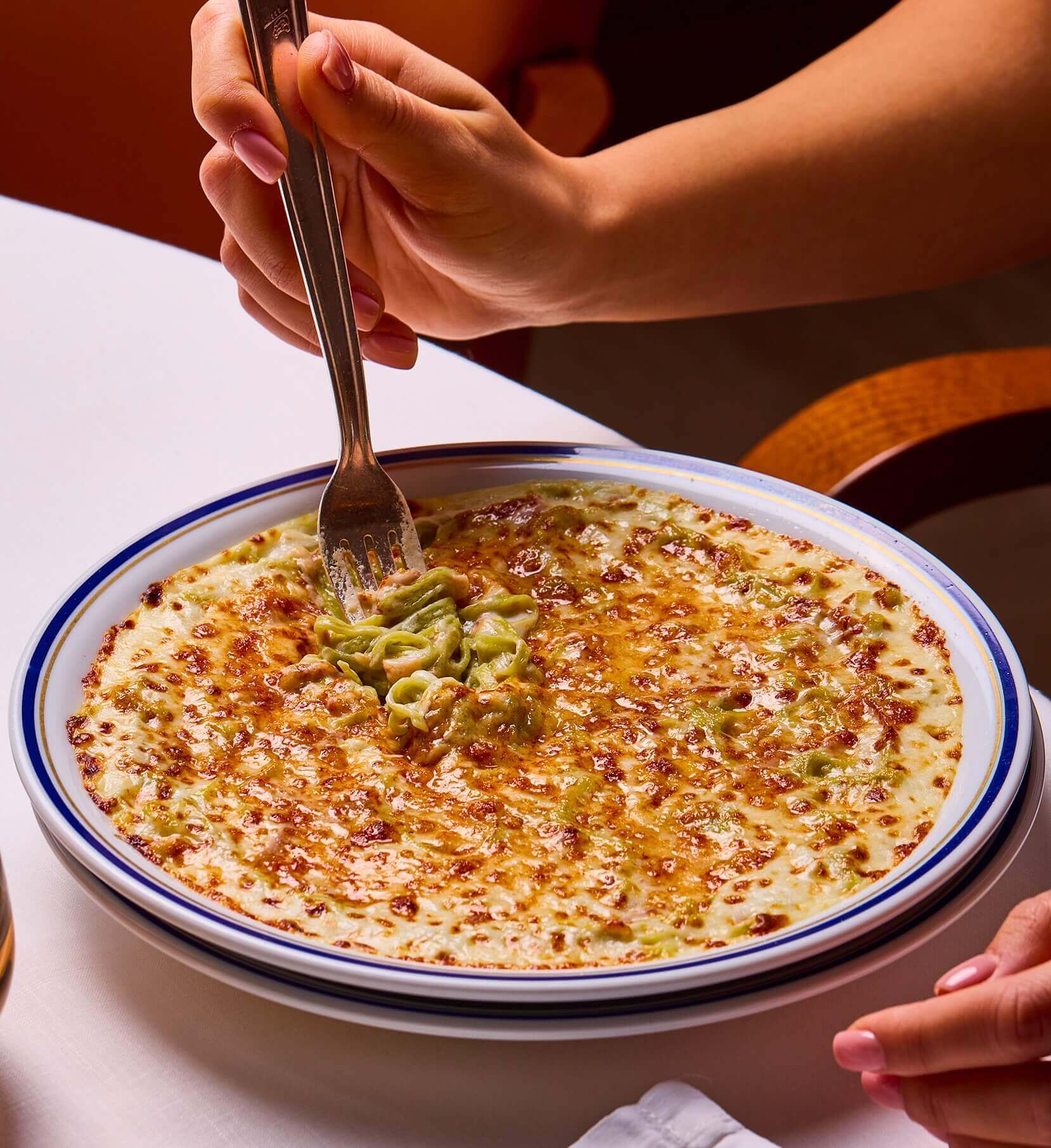 Baked Green Tagliolini with Veal Ragù - Cipriani | Fine Italian Dining Delivery in Monaco