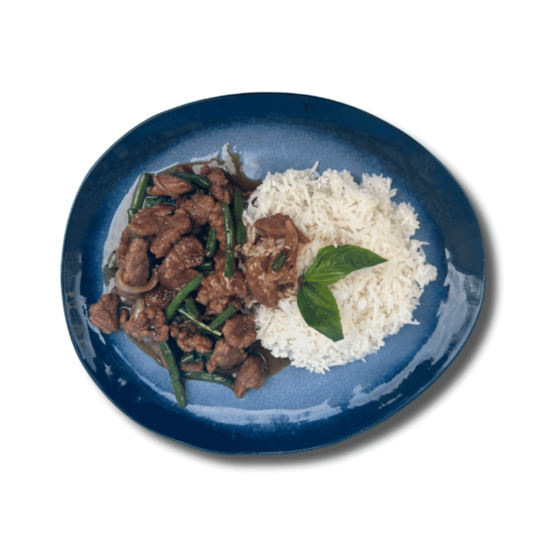 Beef Pad Kraprow Nua - Hiu Thai | Livraison à Monaco, Cap-d'Ail & Beausoleil