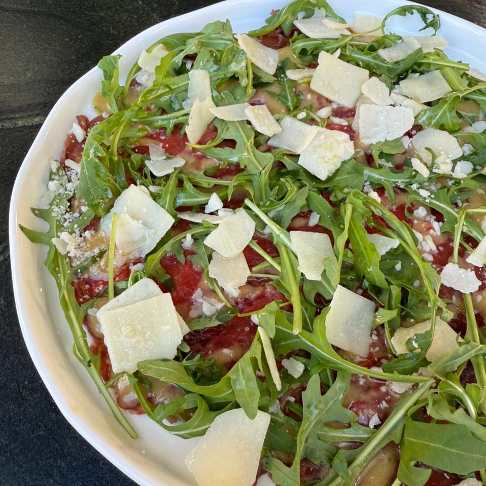 Beef carpaccio with vinaigrette sauce - L'Ardoise
