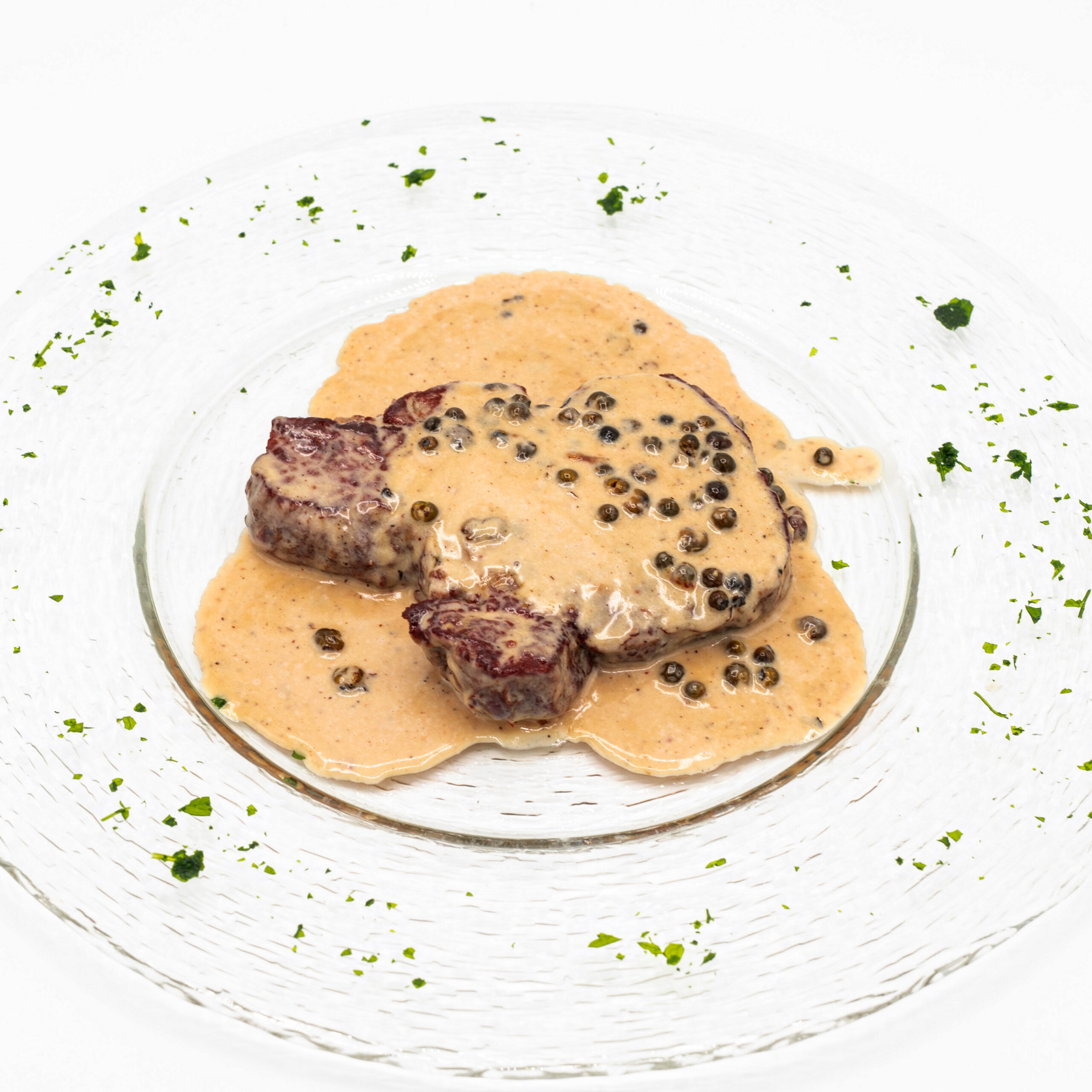 Beef filet with pepper sauce - Bubble Bar Monaco — breakfast, burgers, pizza & pelmeni delivery
