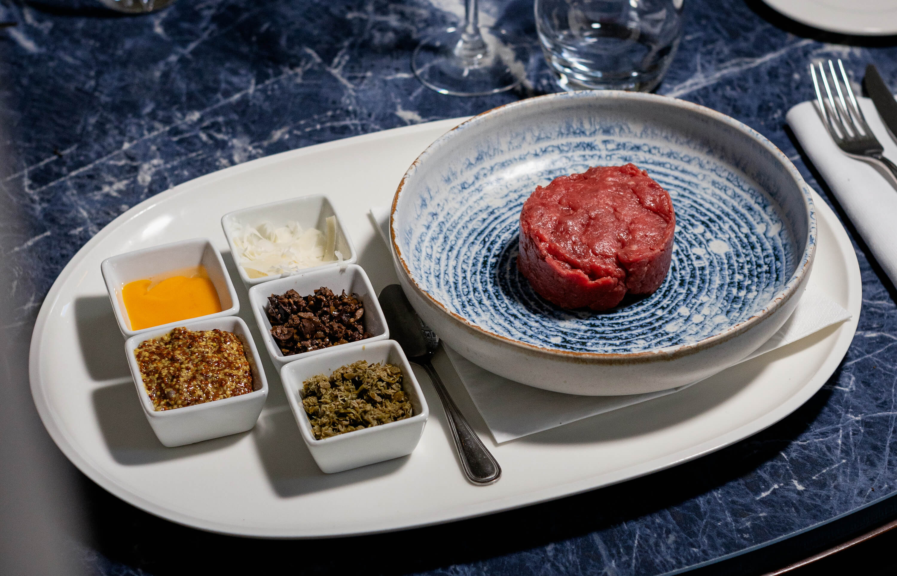 Beef tartare Piemontaise - Avenue 31 | Mediterranean Cuisine Delivery in Monaco