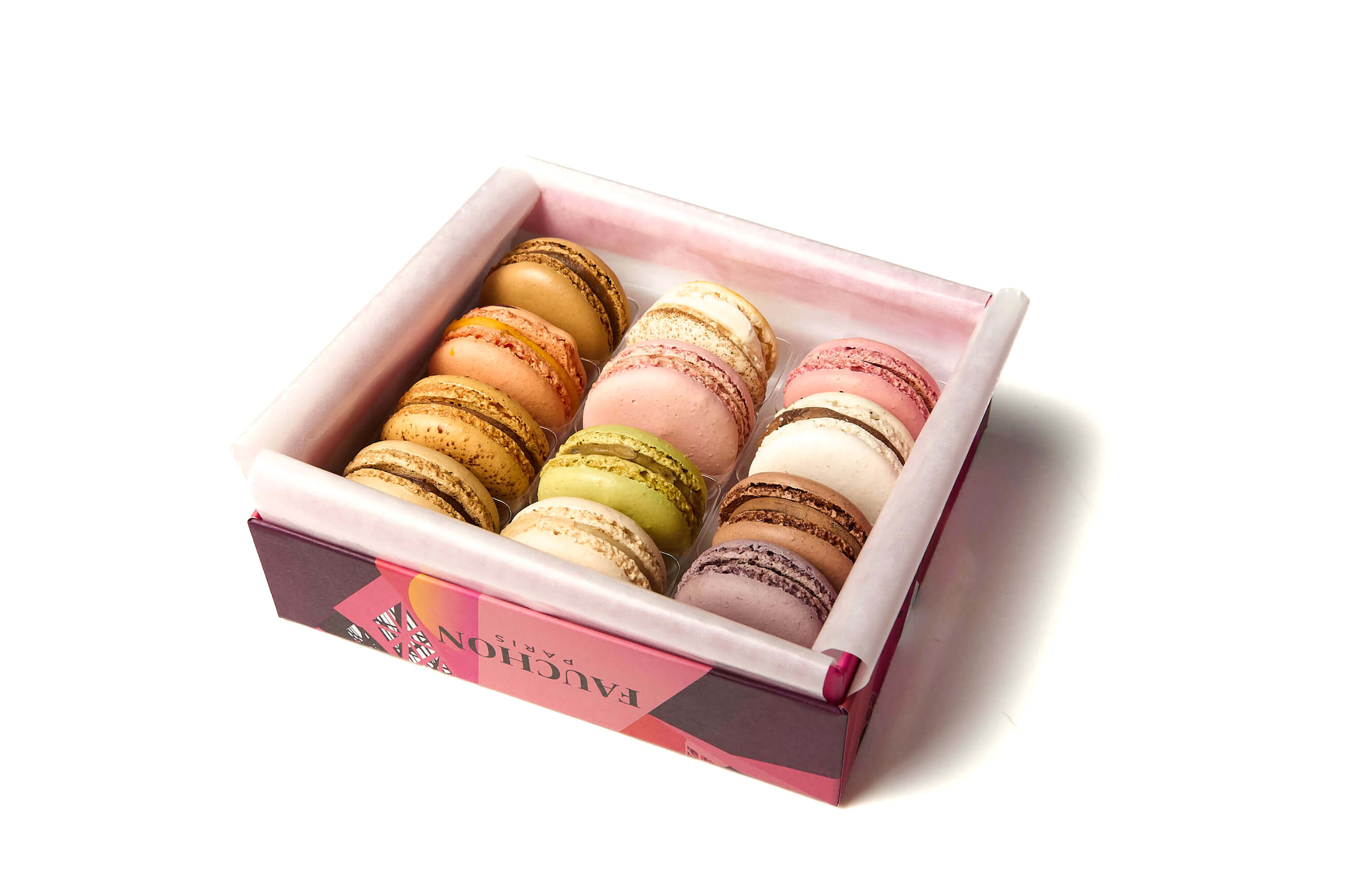 Box 12 macarons - Fauchon | Gourmet Food & Delicacies Delivery in Monaco