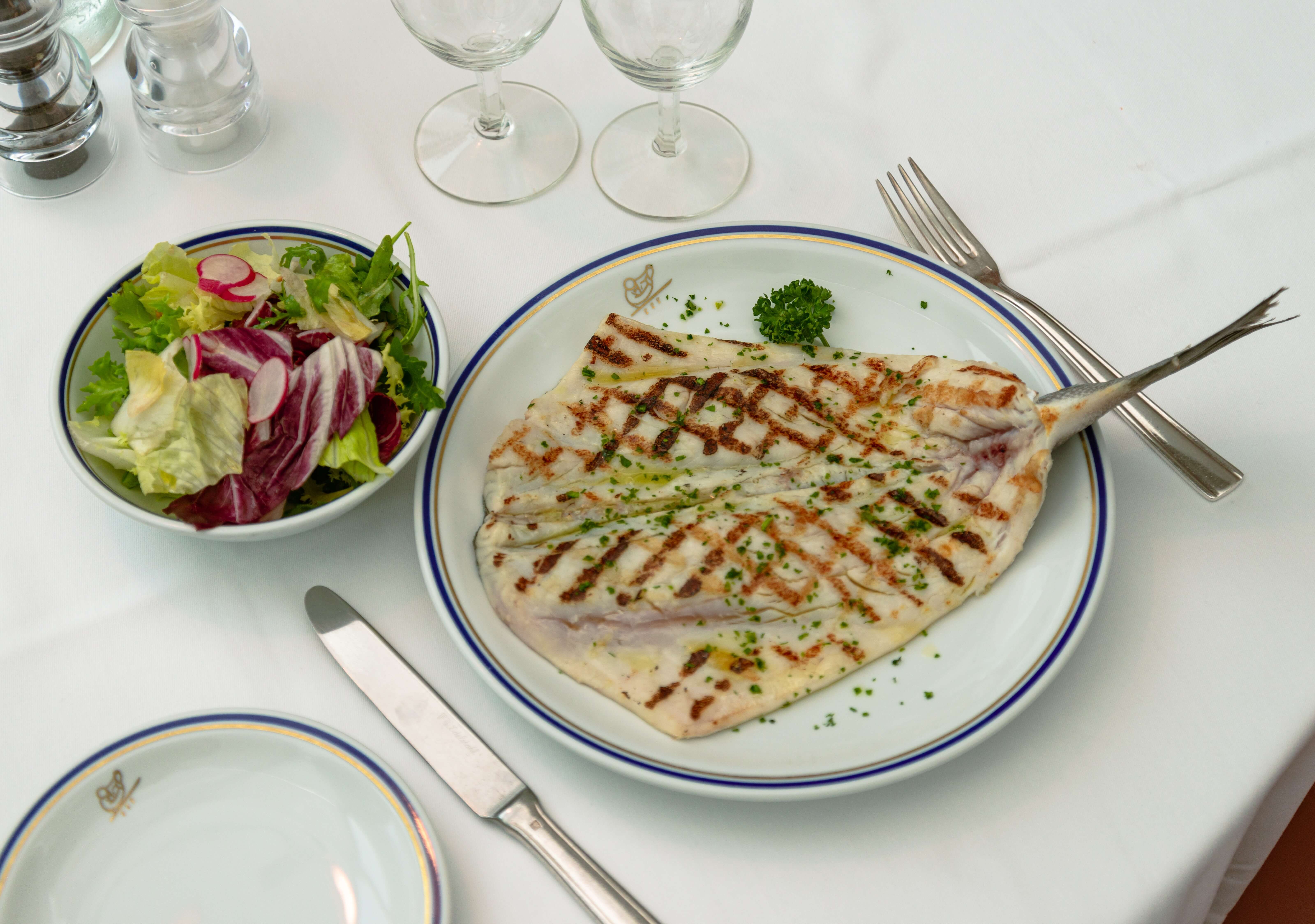 Branzino alla Veneziana with Mix Salad - Cipriani | Fine Italian Dining Delivery in Monaco