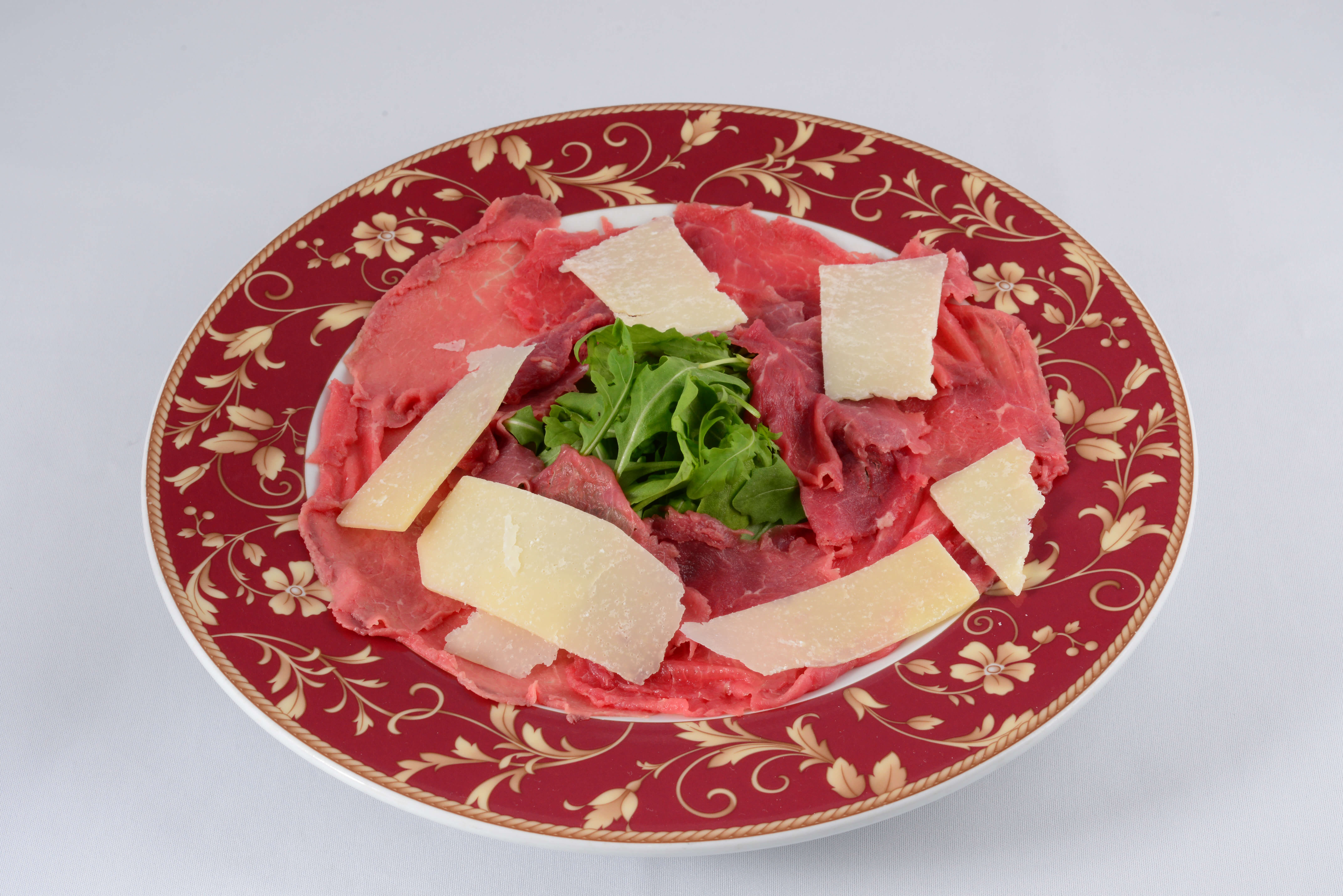 Bresaola beef, Rocket salad and Parmesan cheese - Le Sans Souci | French Cuisine Delivery in Monaco