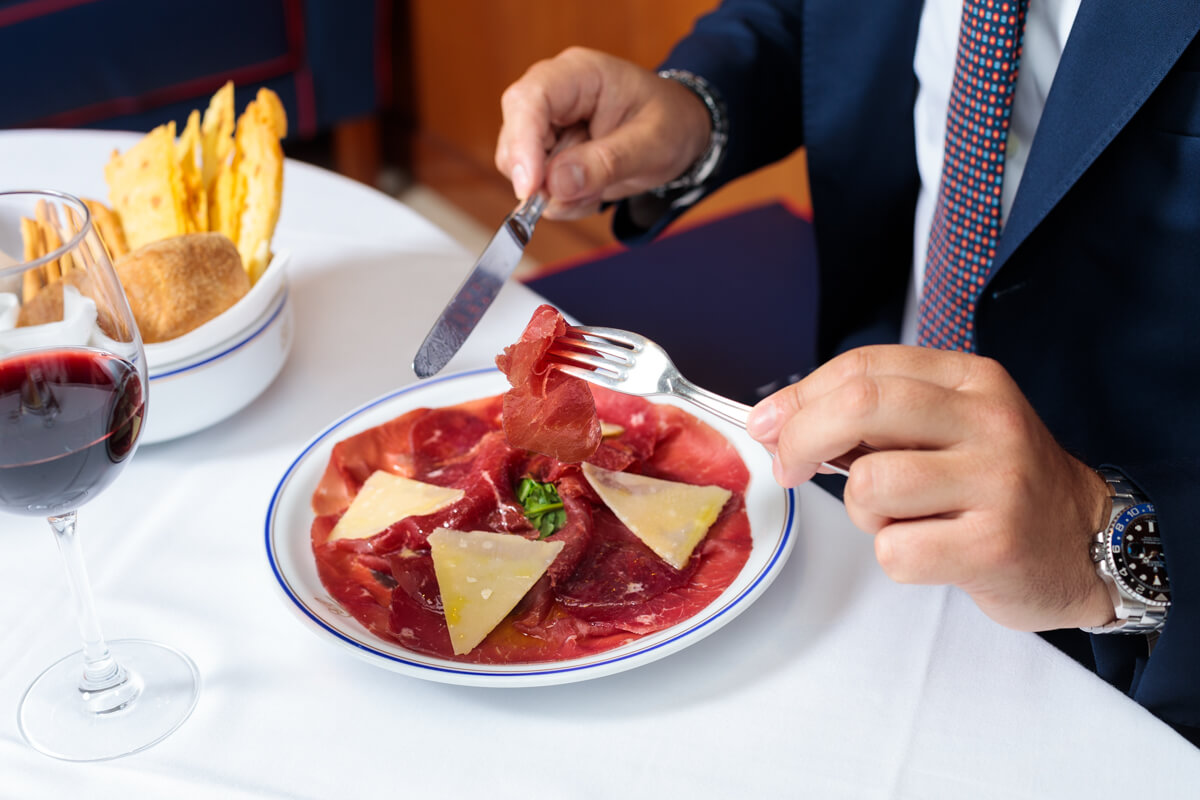 Bresaola with Rucola and Parmesan - Cipriani | Fine Italian Dining Delivery in Monaco
