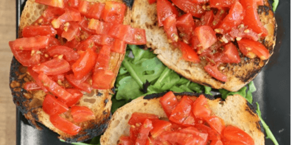 Bruschetta with Tomato - La Reginella | Italian Restaurant Delivery in Monaco