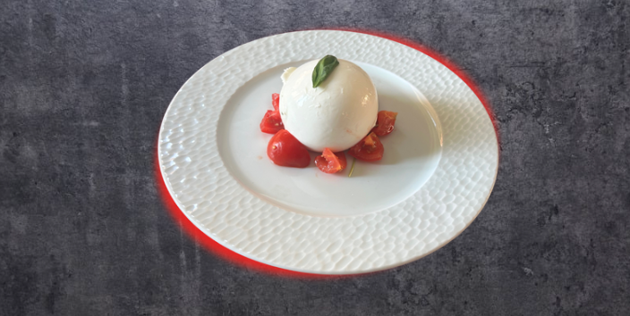 Bufala e pomodorini - La Reginella | Italian Restaurant Delivery in Monaco