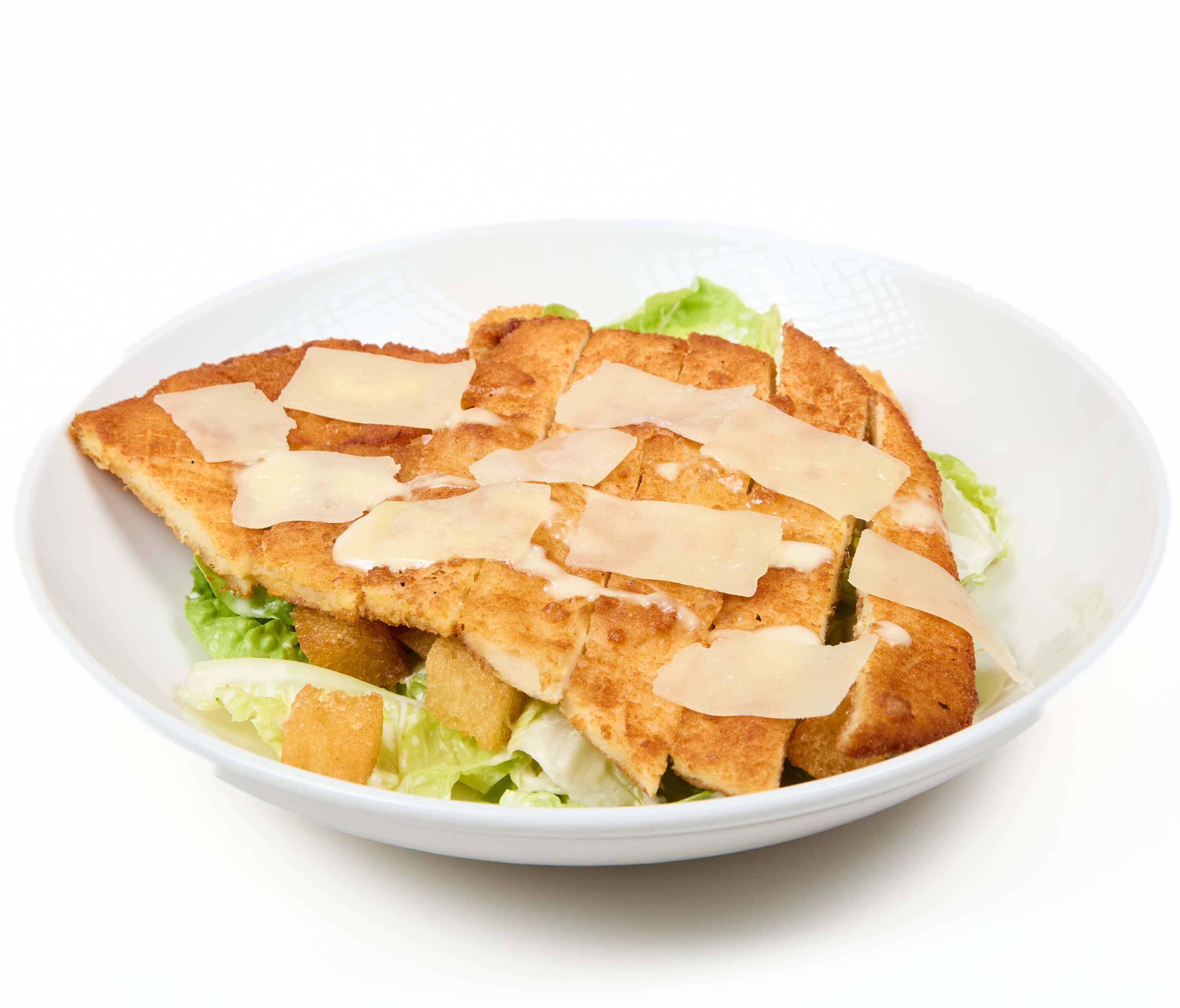 Cesar salad with chicken milanaise - La Saliere | Italian & Mediterranean Food Delivery in Monaco, Cap-d'Ail
