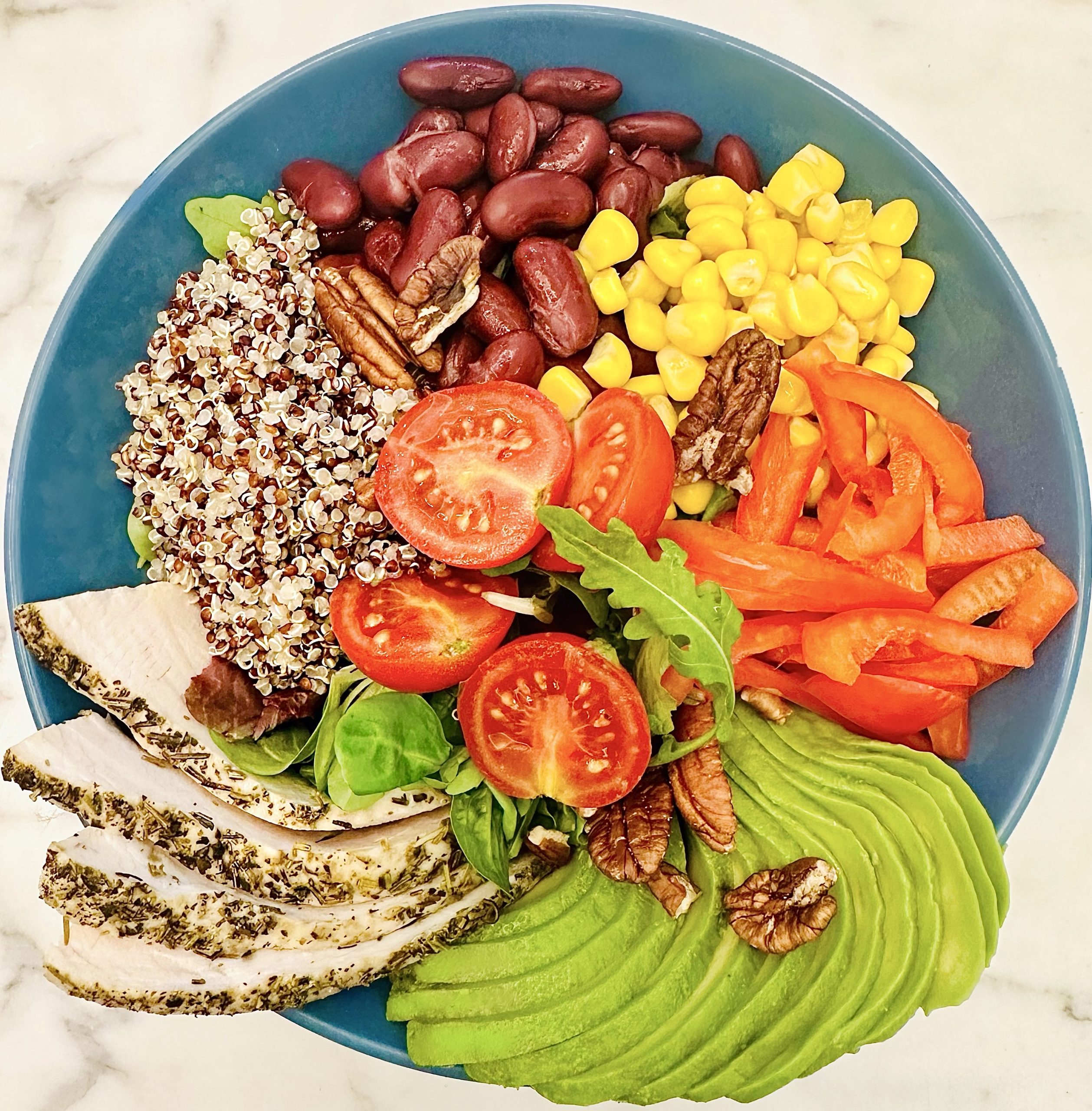 Chicken avocado bowl - Bubble Bar Monaco — breakfast, burgers, pizza & pelmeni delivery