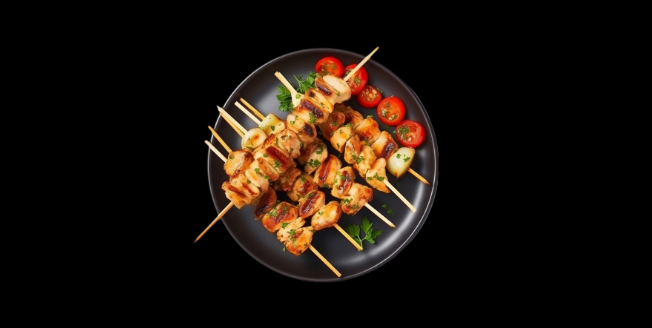 Brochettes de Poulet x4 - Poke Wok | Livraison Poke Bowls & Cuisine Asiatique à Monaco, Cap-d'Ail & Beausoleil