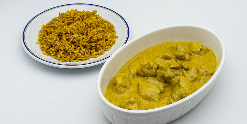 Chicken with curry sauce - Odéon Café by Cipriani | Gourmet Italian Delivery in Monaco