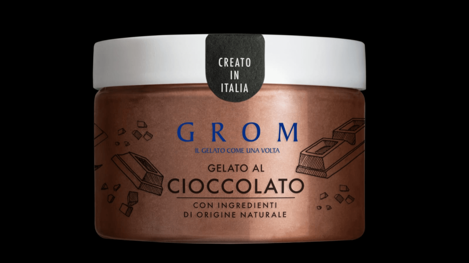 Chocolat 120ml - Livraison de Glace Grom à Monaco – Gelato Italien en 30 Min | MrRoomService