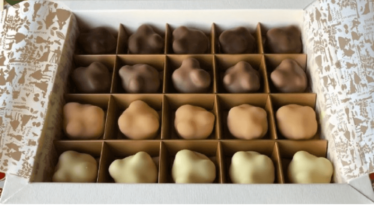 Chocolate Box with 20 Mix Pralines with Whole Hazelnuts - Maison del Gusto delivery in Monaco | Mr. Room Service