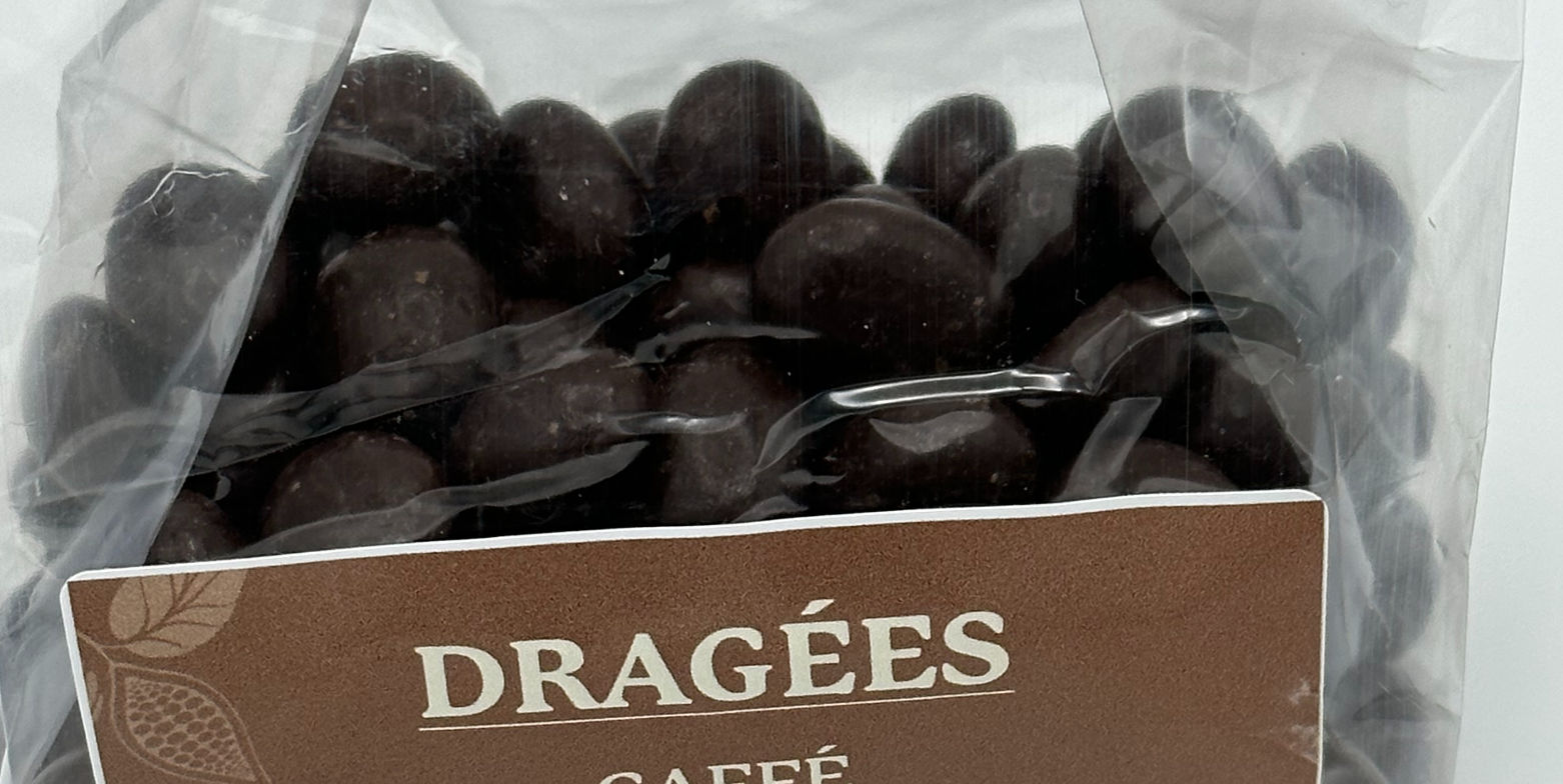 Coffee and black chocolate Dragées - Creá Monte-Carlo | Ice Cream & Sweets Delivery in Monaco, Cap-d'Ail & Beausoleil