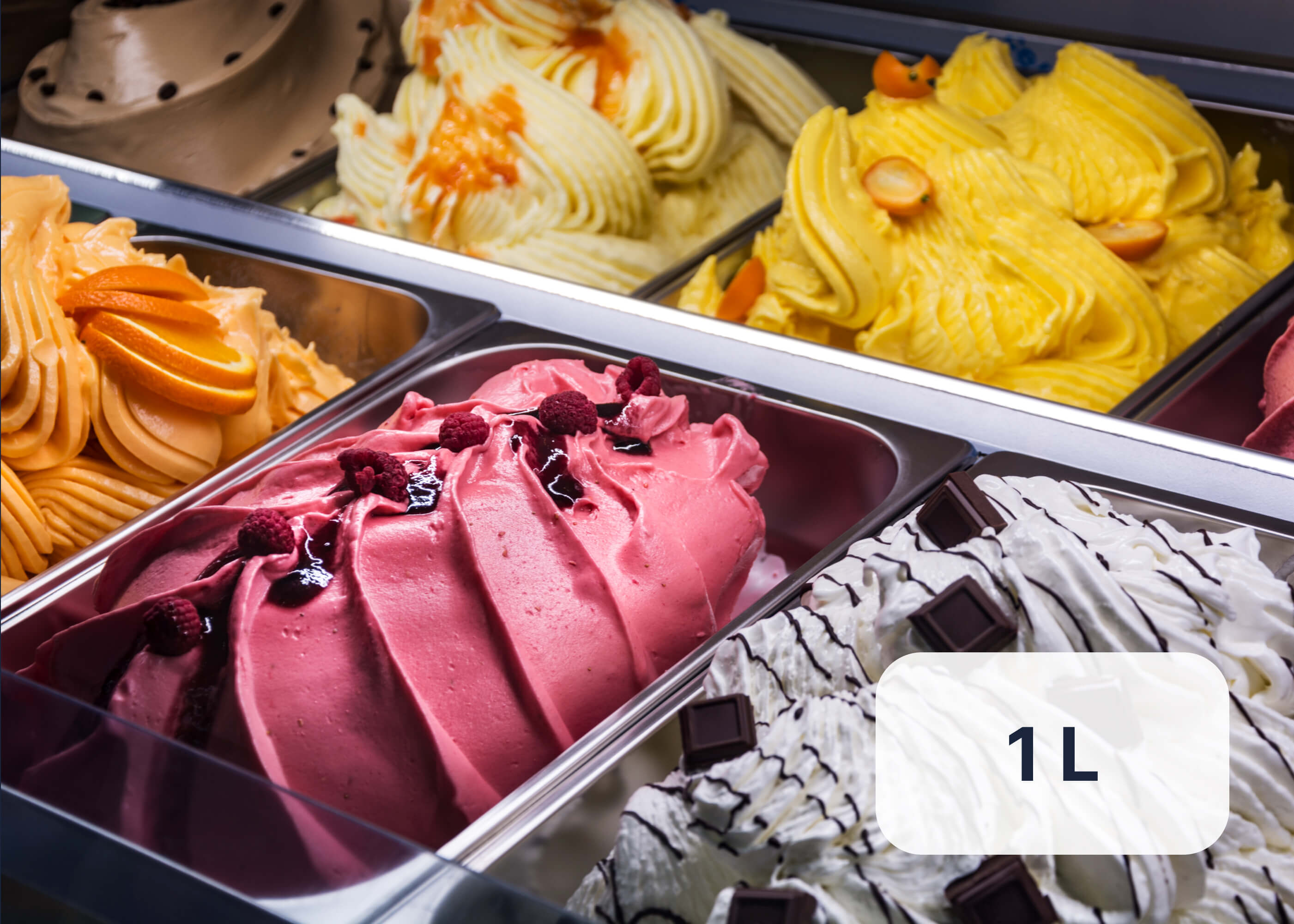 Container 1 L - Santo Gelato | Gelato & Ice Cream Delivery in Monaco, Cap-d'Ail & Beausoleil