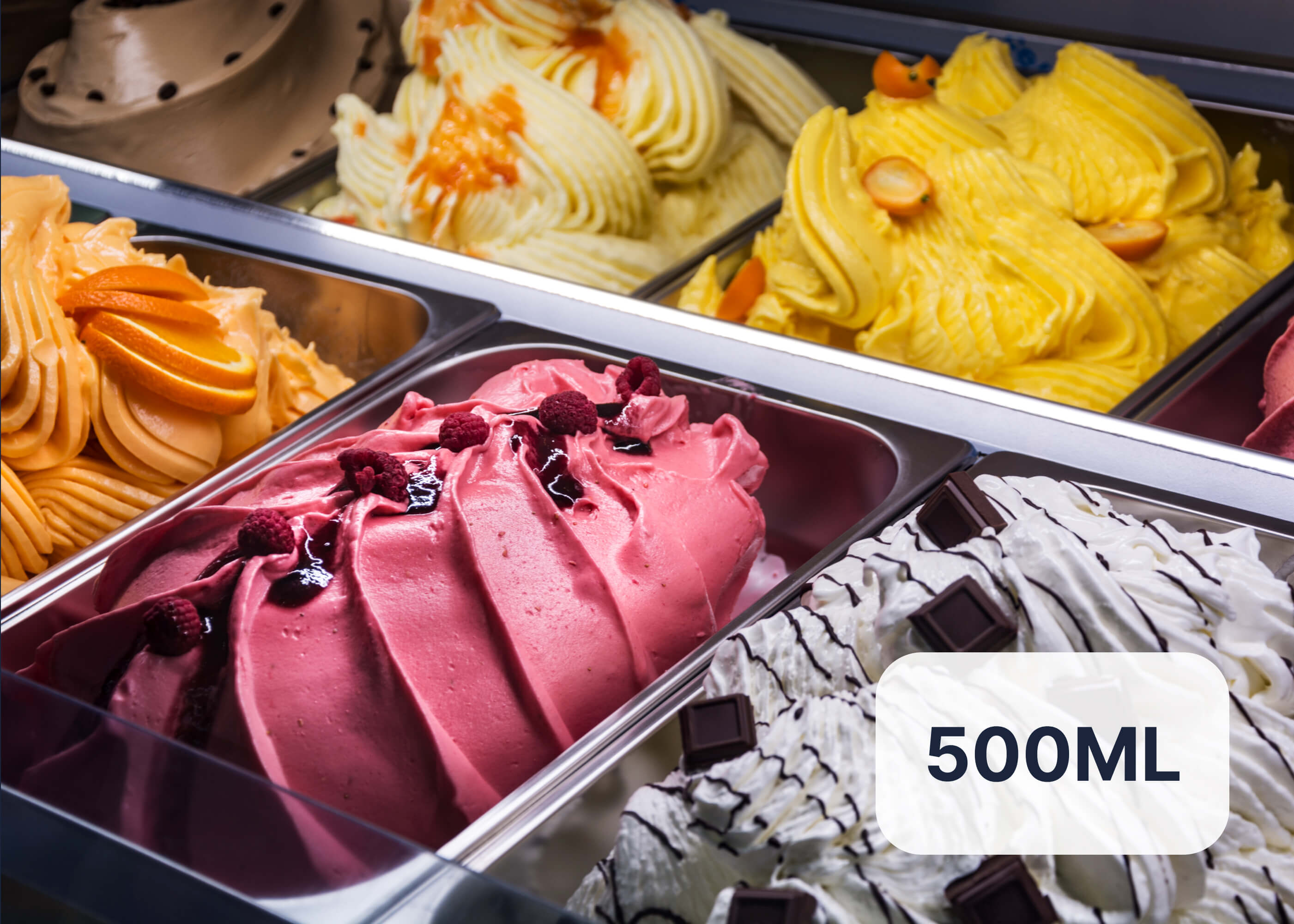 Container 500 ml  - Santo Gelato | Gelato & Ice Cream Delivery in Monaco, Cap-d'Ail & Beausoleil