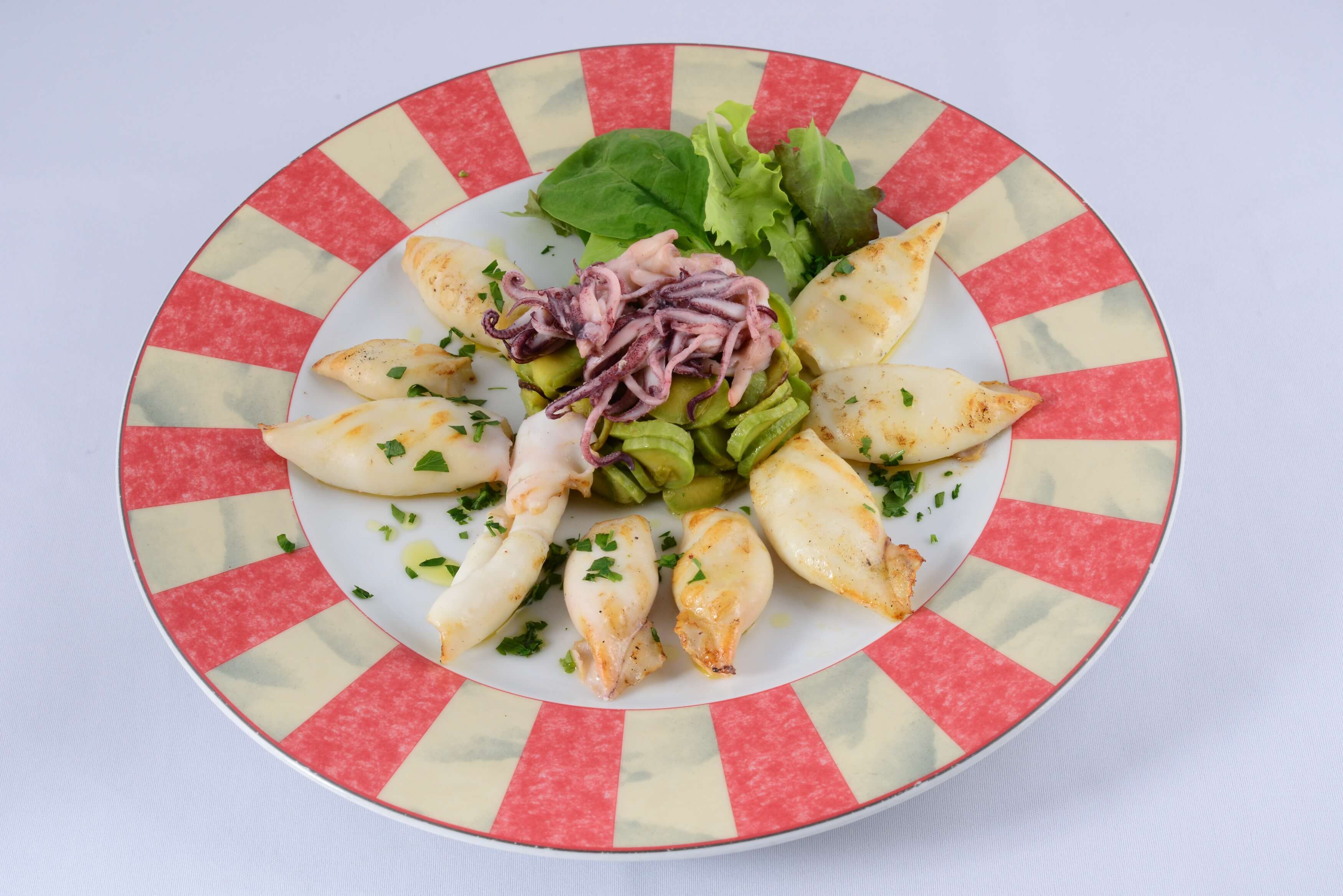 Deep fried Zucchini and Calamars - Le Sans Souci | French Cuisine Delivery in Monaco