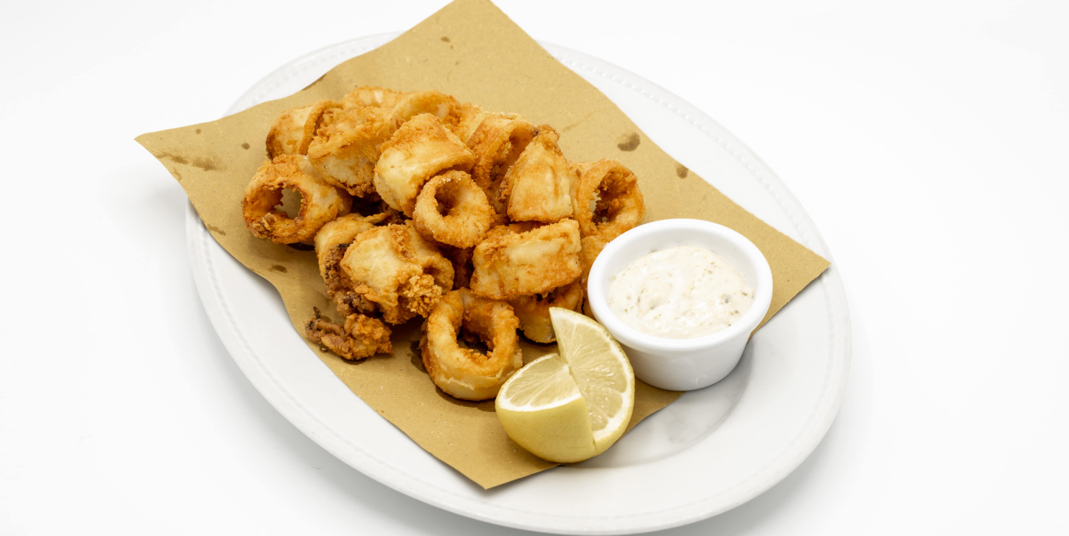 Deep fried squid with tartar sauce