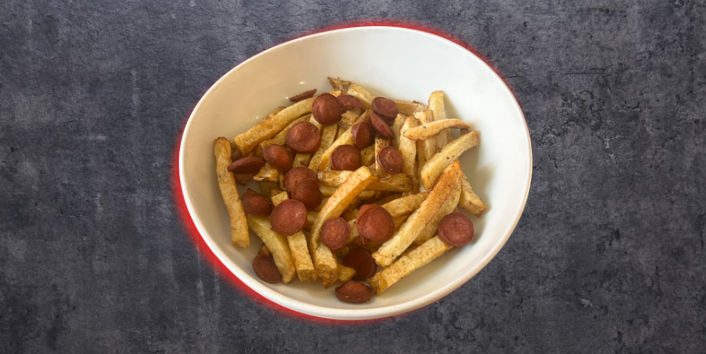 Fresh potatoes and Wurstel - La Reginella | Italian Restaurant Delivery in Monaco