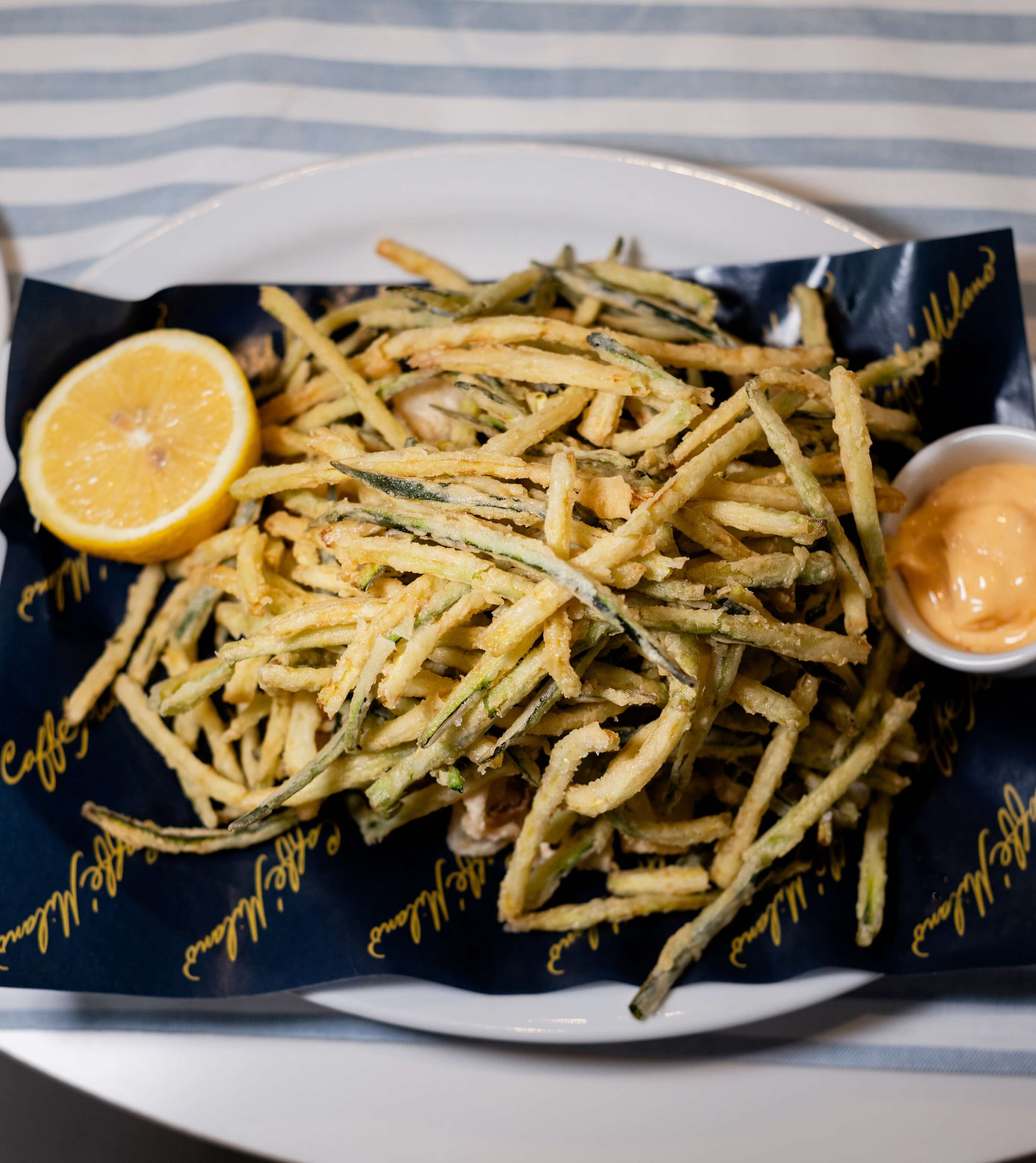 Fried Calamari & Zucchini - Caffe Milano | Italian Restaurant & Coffee Delivery in Monaco