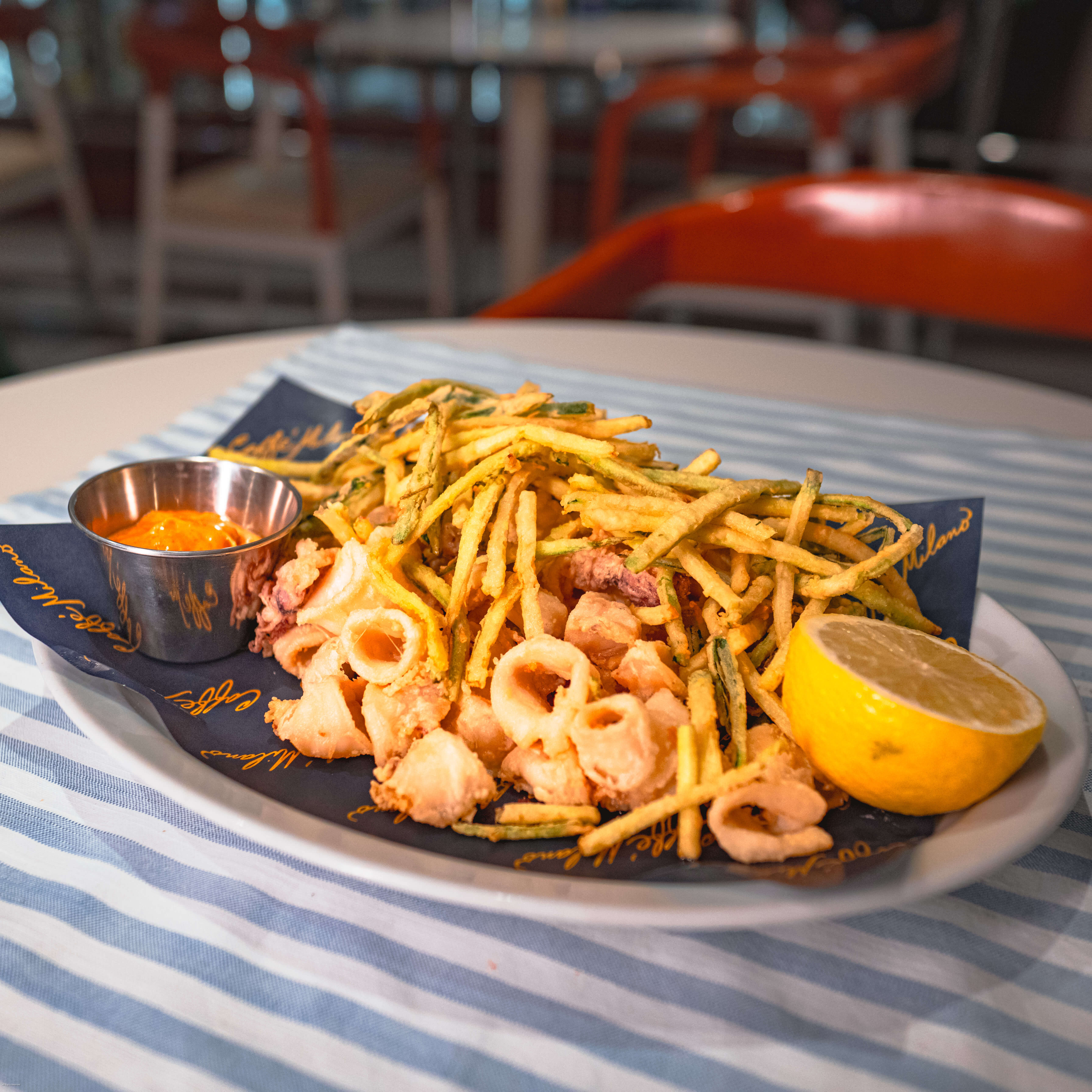 Fried Calamari & Zucchini - Caffe Milano | Italian Restaurant Delivery in Monaco