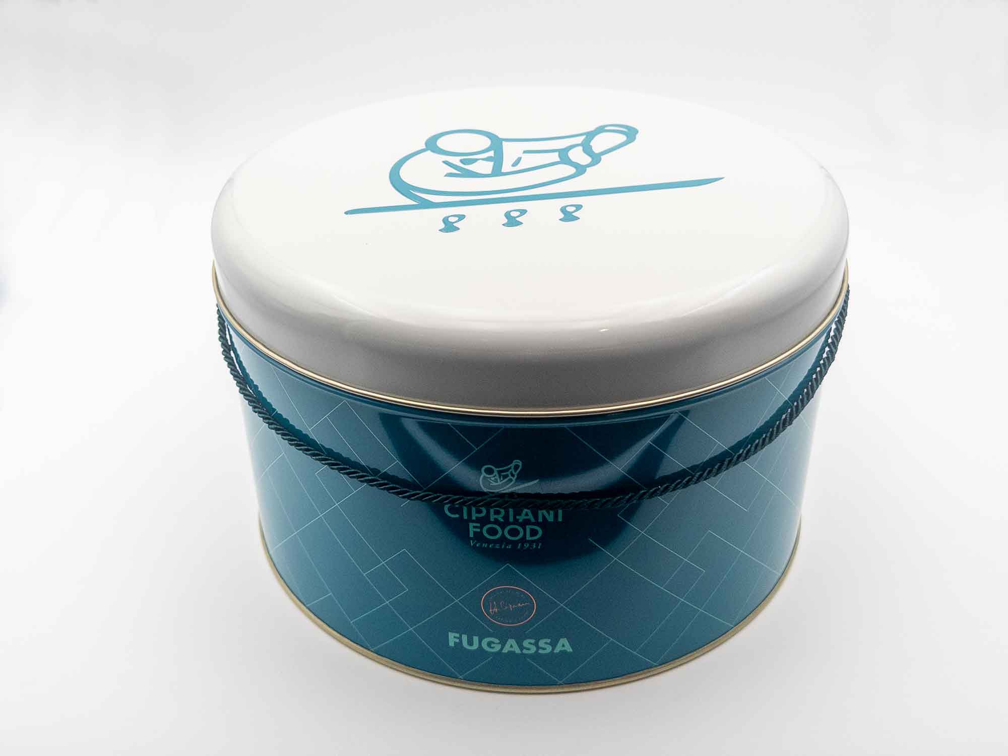 Fugassa in metal box - Odéon Café by Cipriani | Gourmet Italian Delivery in Monaco