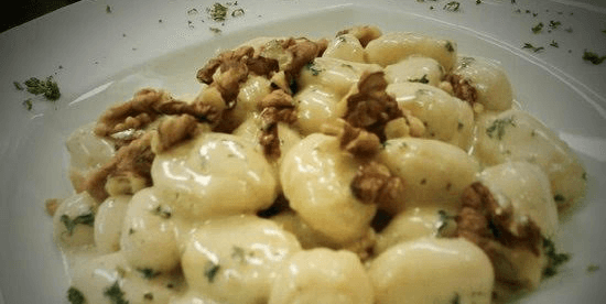 Gnocchi Gorgonzola cheese