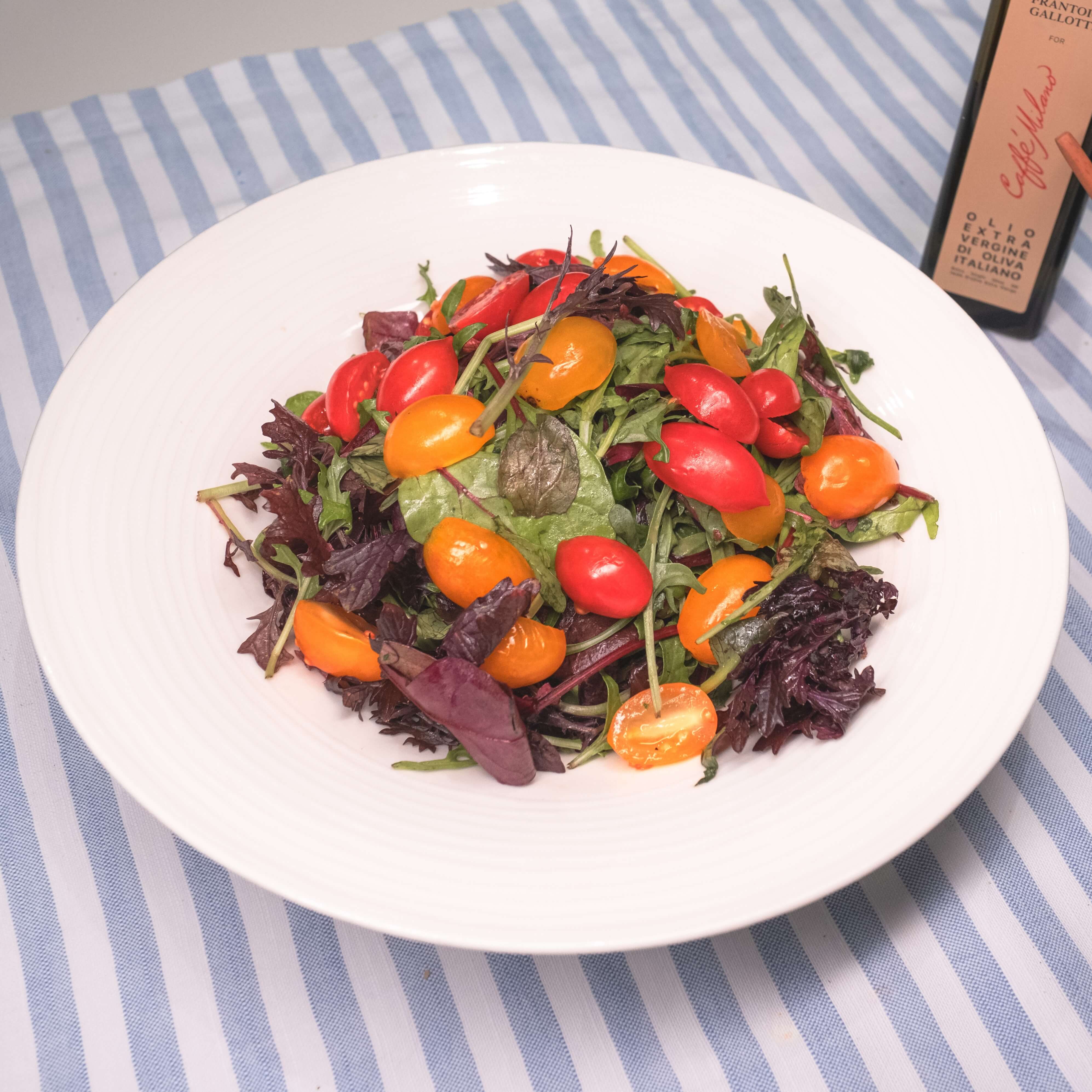 Green Salad & Tomatoes - Balsamic dressing - Caffe Milano | Italian Restaurant Delivery in Monaco