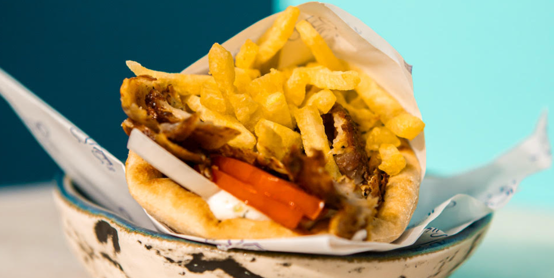 Pita Gyros Poulet - Chez Les Grecs | Livraison Cuisine Grecque à Monaco, Cap-d'Ail & Beausoleil