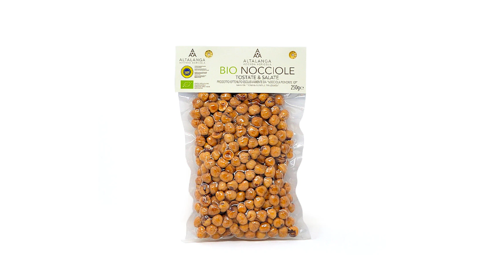 Hazelnuts IGP Piedmont Organic - Toasted & Salted - 250gr - Maison del Gusto delivery in Monaco | Mr. Room Service
