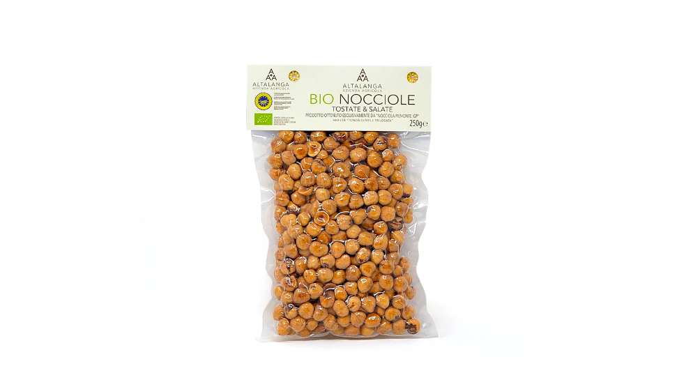 Hazelnuts IGP Piedmont Organic - Toasted & Salted - 250gr