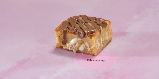 Blondie individuel - Queen of Brownies | Livraison de Brownies & Desserts à Monaco, Cap-d'Ail & Beausoleil