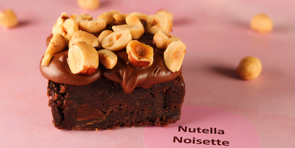 Brownie Nutella Noisette individuel - Queen of Brownies | Livraison de Brownies & Desserts à Monaco, Cap-d'Ail & Beausoleil