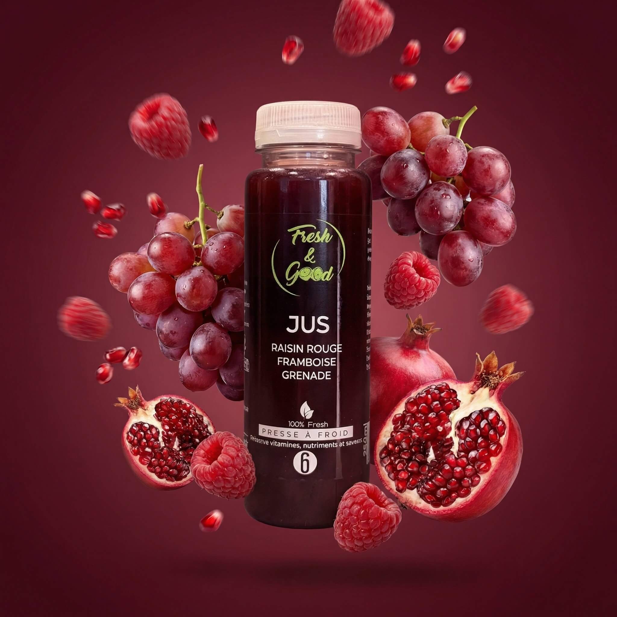 J6 Grape 250ml - Fresh&Good Juices Delivery Monaco | Mr Room Service