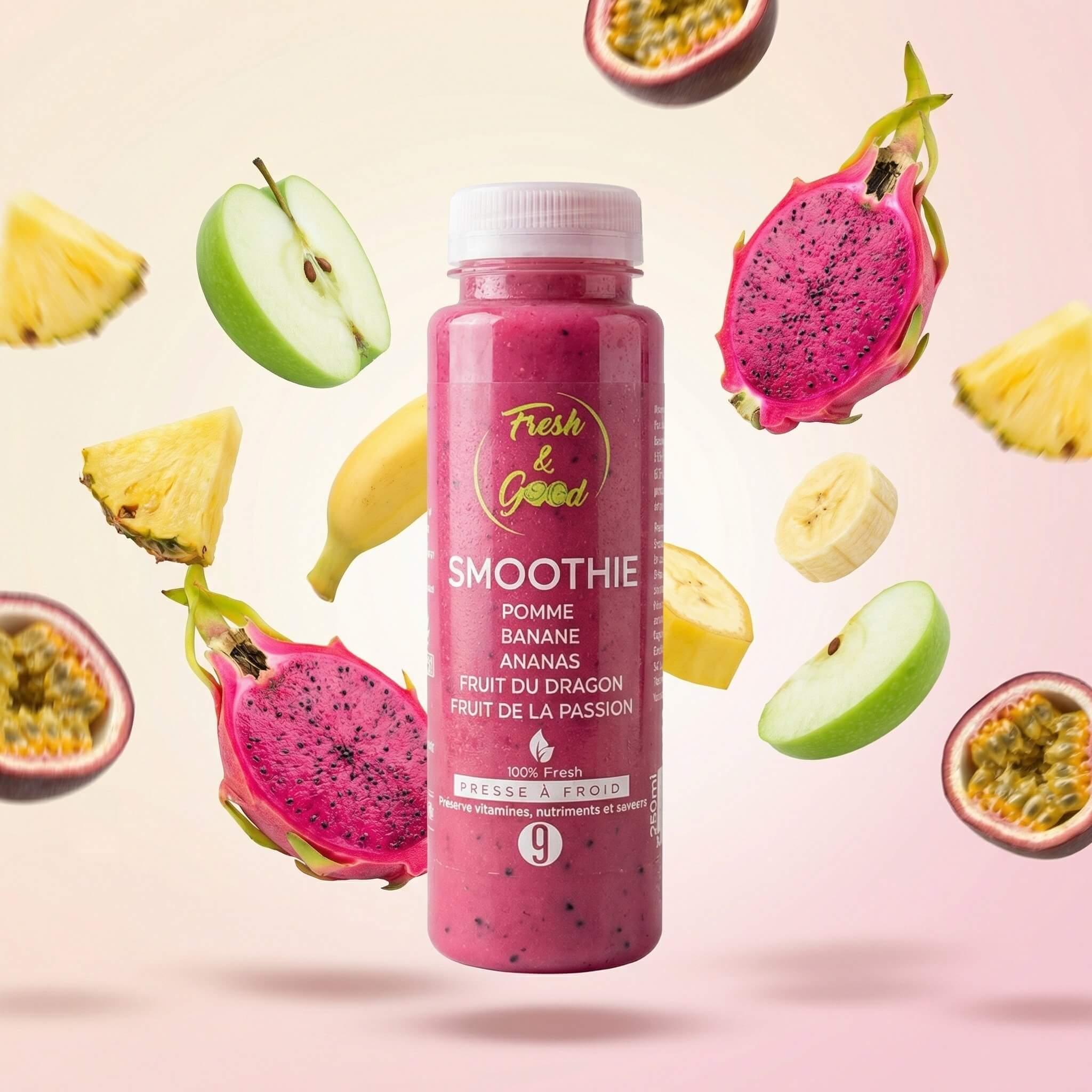 J9 Dragon Fruit 250ml - Fresh&Good Juices Delivery Monaco | Mr Room Service
