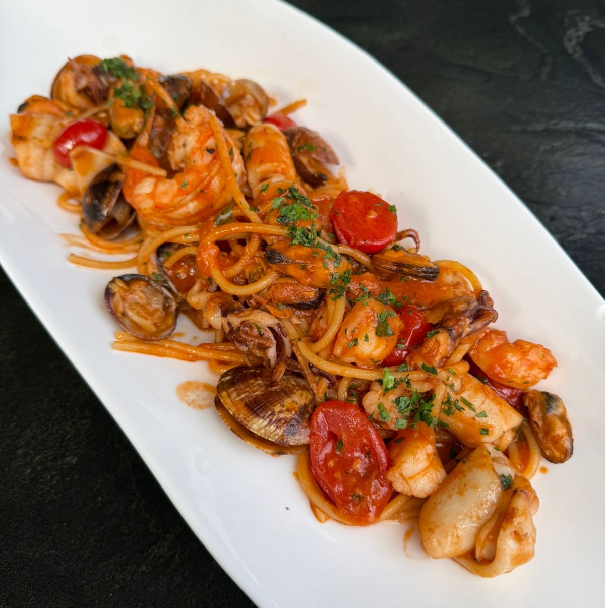 Linguine with seafood - L'Ardoise