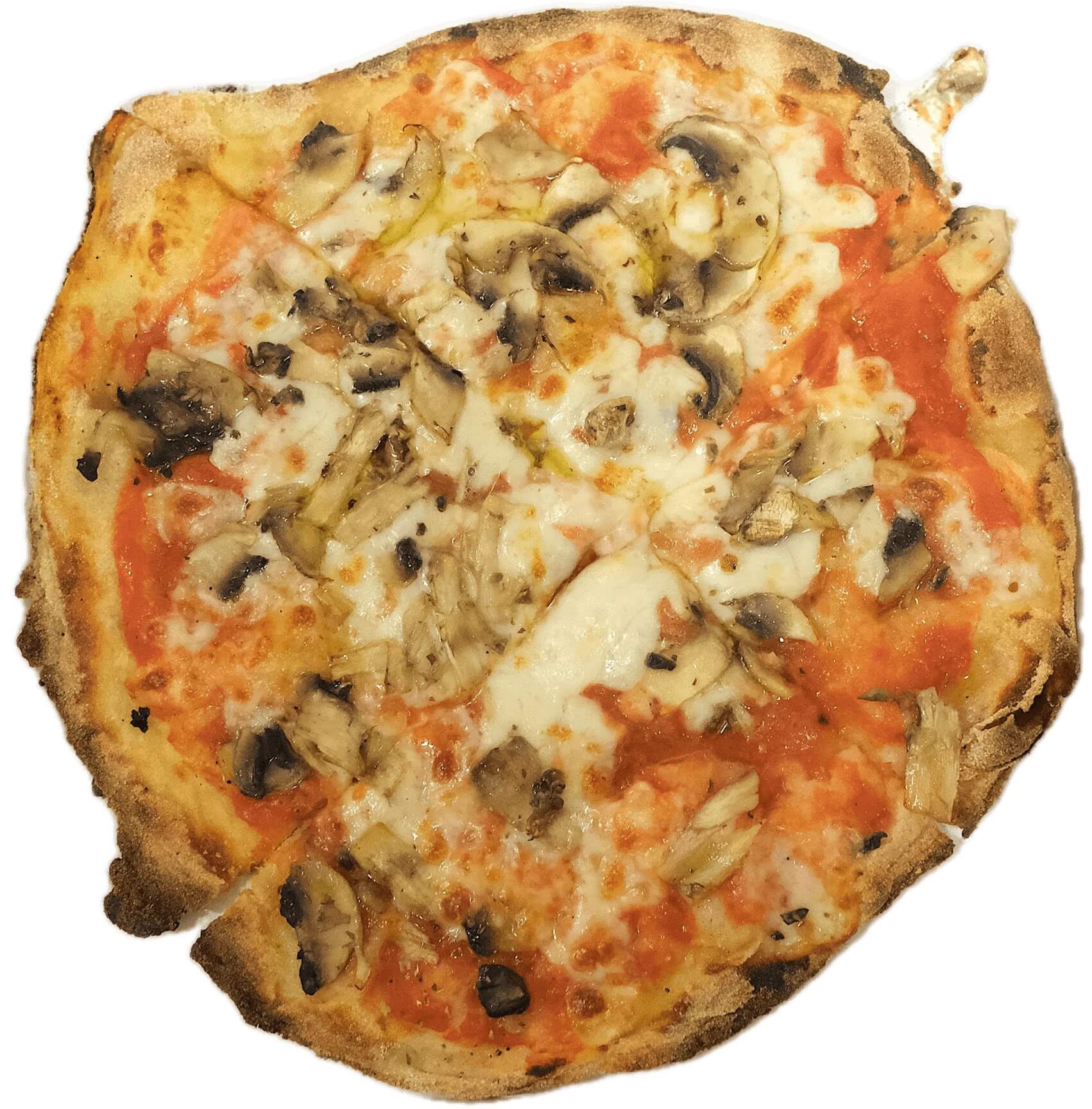 Mini Pizza Funghi 22cm - Lo Sfizio Street | Italian Street Food Delivery in Monaco