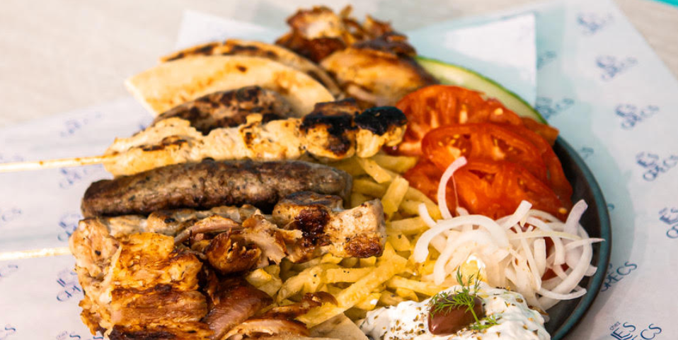 Mixed Grill pour 2 - Chez Les Grecs | Livraison Cuisine Grecque à Monaco, Cap-d'Ail & Beausoleil