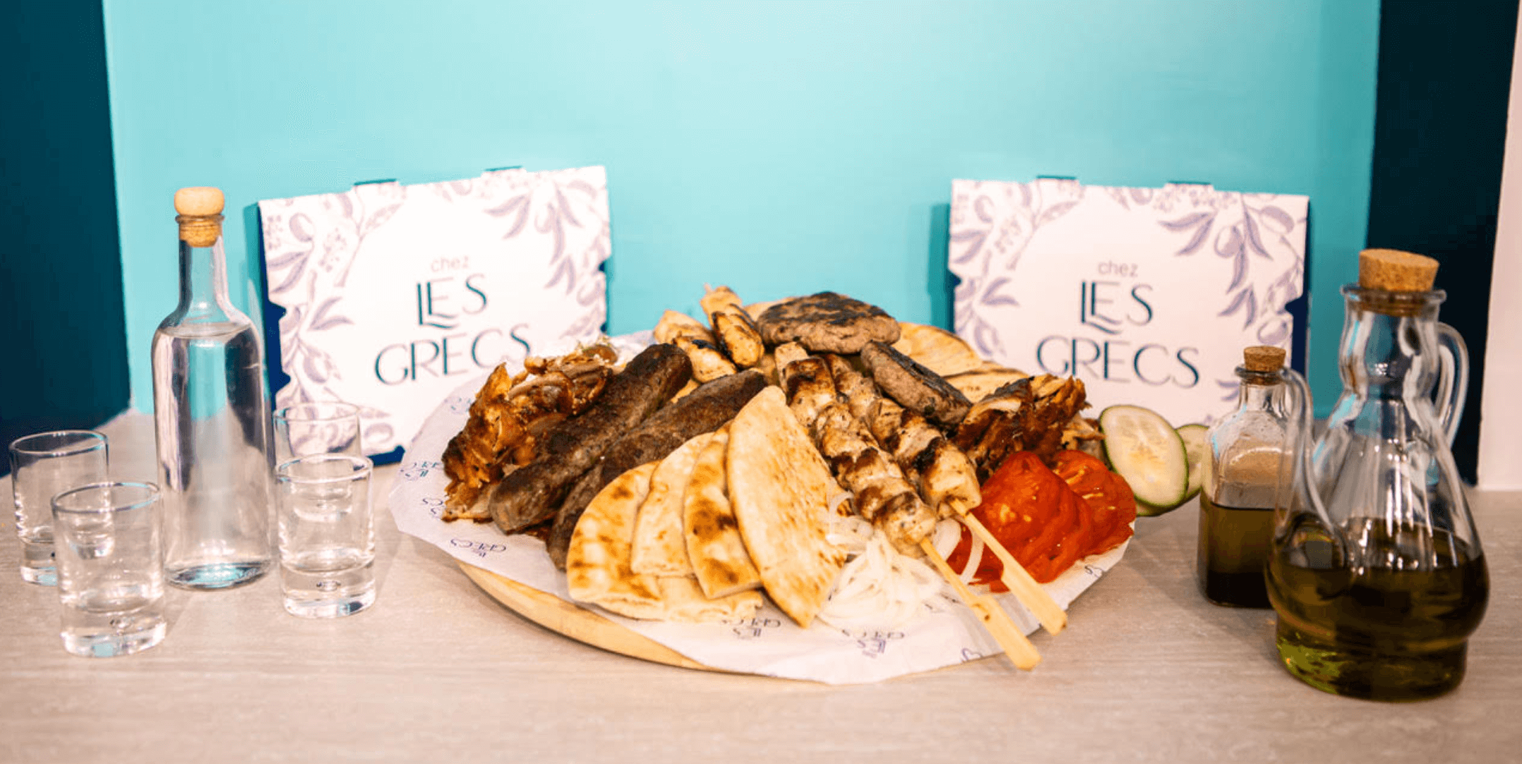 Mixed Grill pour 4 - Chez Les Grecs | Livraison Cuisine Grecque à Monaco, Cap-d'Ail & Beausoleil