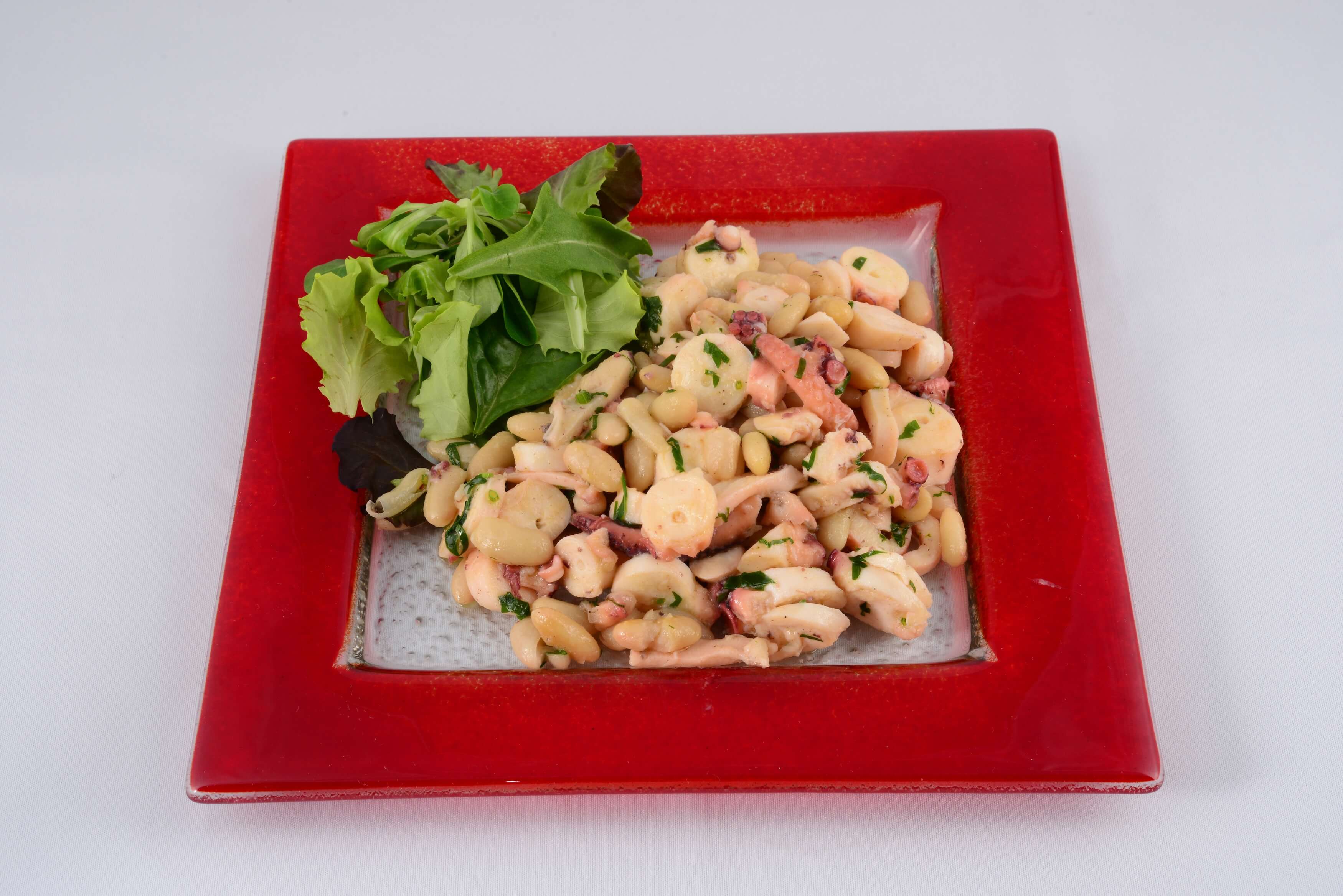 Octopus Salad and White Beans - Le Sans Souci | French Cuisine Delivery in Monaco