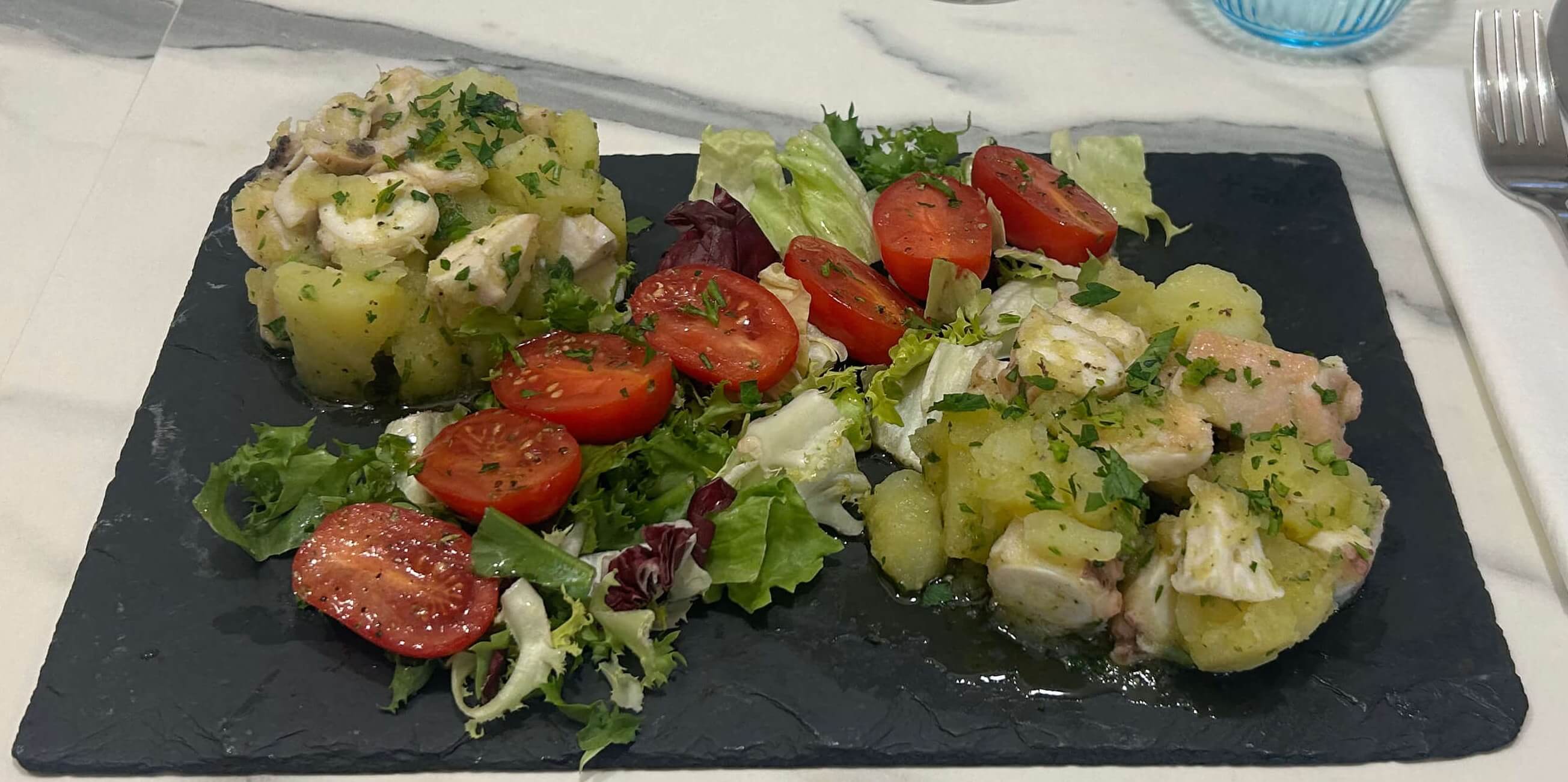Octopus Salad and potatoes - Casa Amodio | Delivery in Monaco