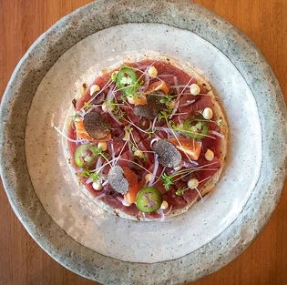 Okonomiyaki with toro - 99 Sushi Bar