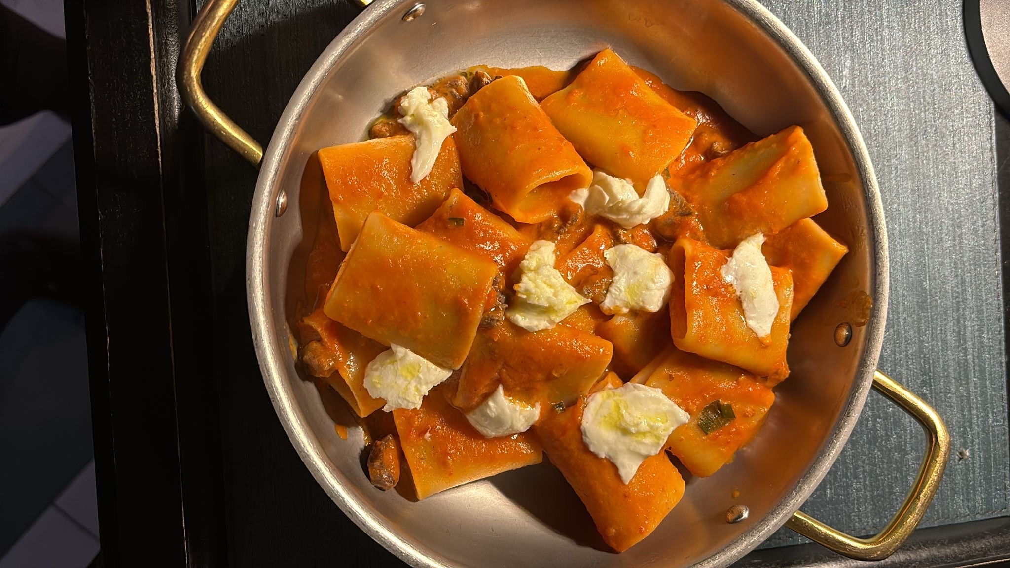 Paccheri Ceps and Black angus beef - Mr Val by Il Calcio | Diverse Cuisine Delivery in Monaco, Cap-d'Ail & Beausoleil