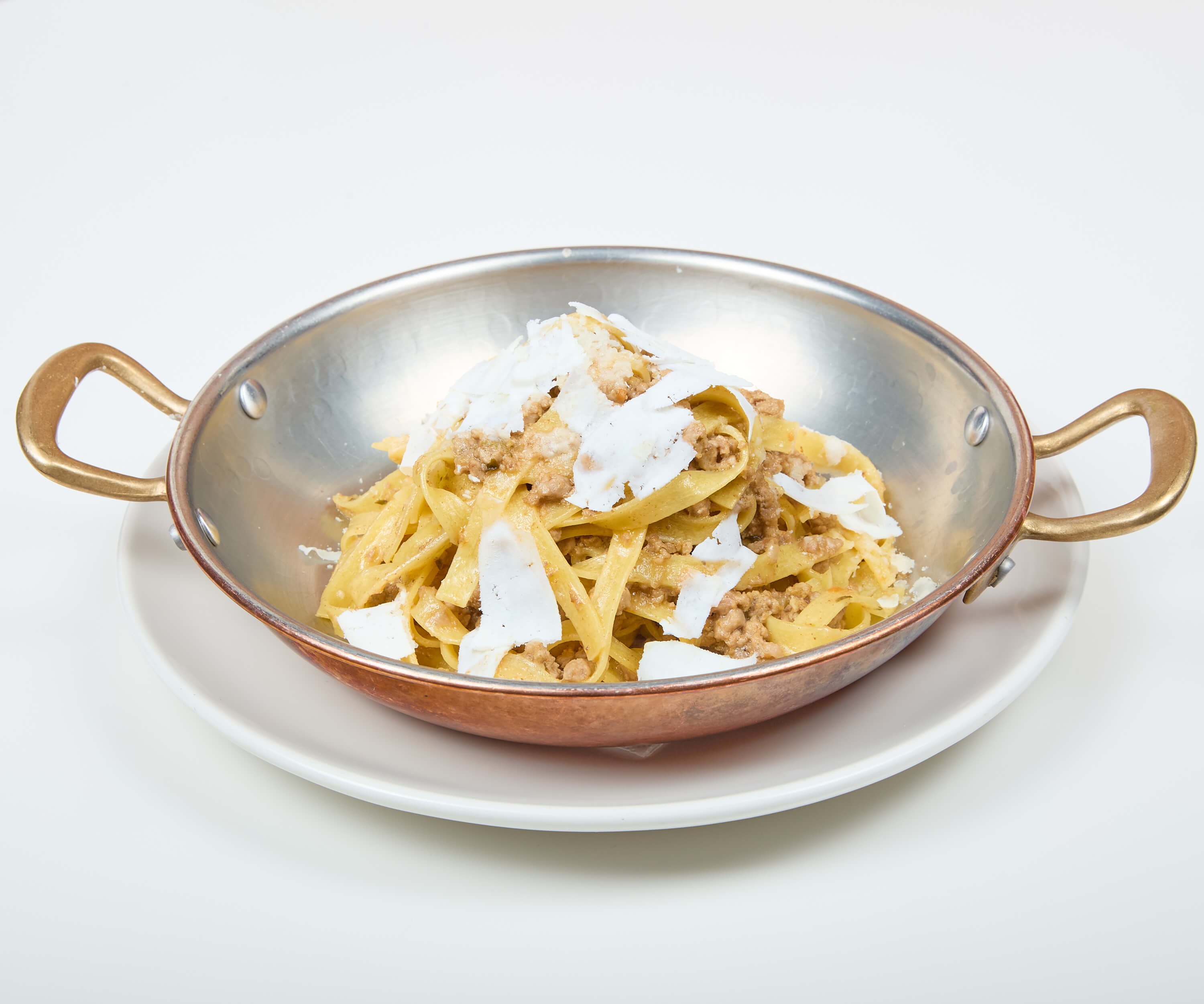 Pappardelle with Veal Ragù and Salted Ricotta - La Saliere | Italian & Mediterranean Food Delivery in Monaco, Cap-d'Ail