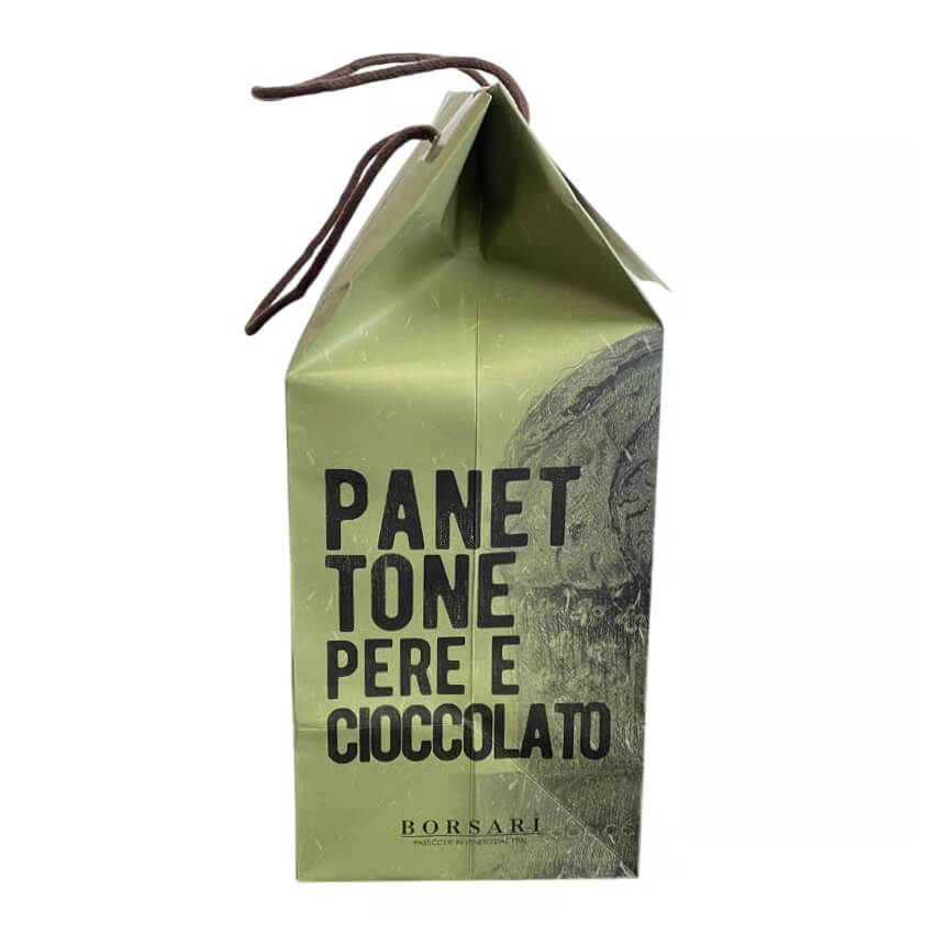 Pear and Chocolate Panettone (1000g) - Borsari Panettone Monaco - 40min Delivery
